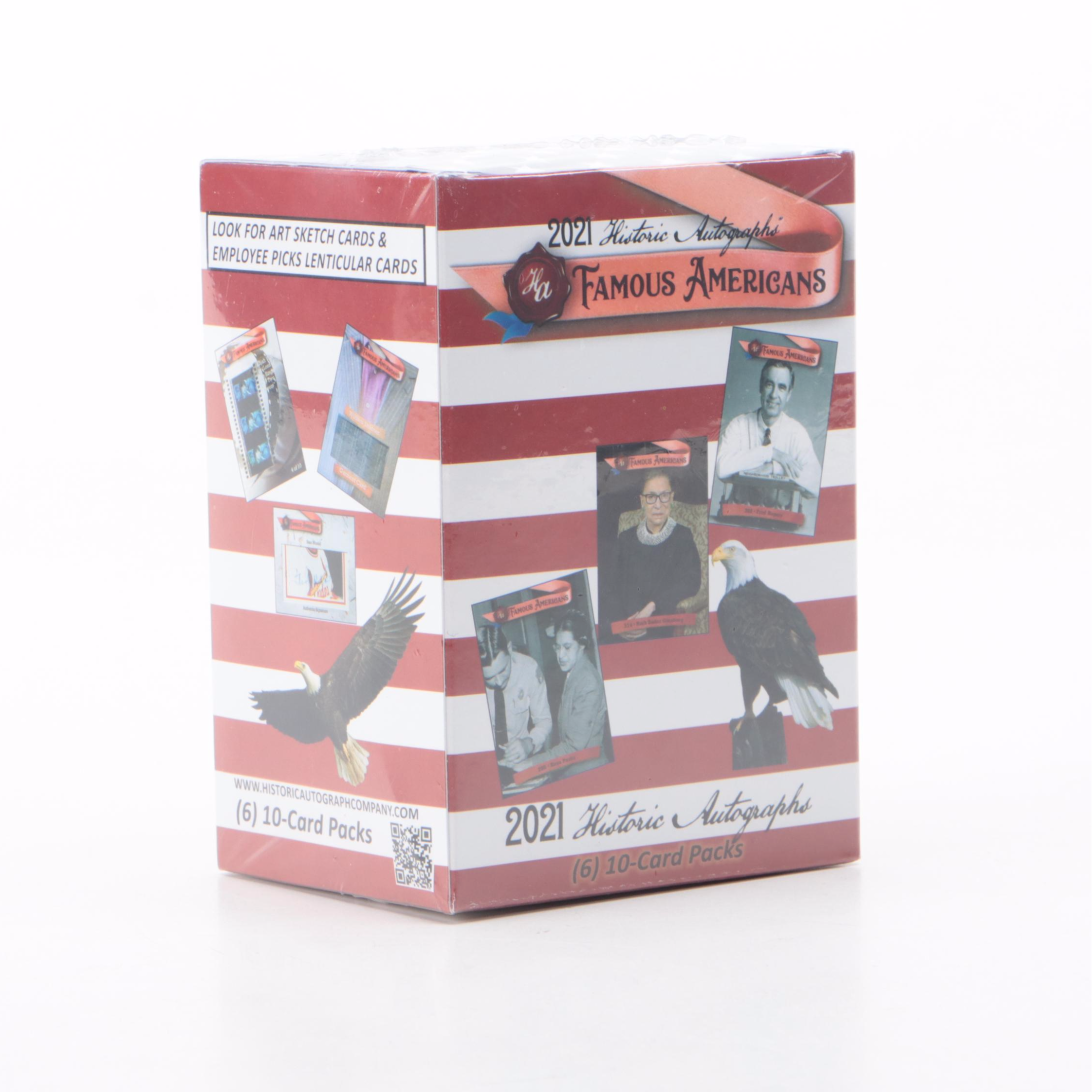 2021 Historic Autographs "Famous Americans" Trading Cards Sealed Box