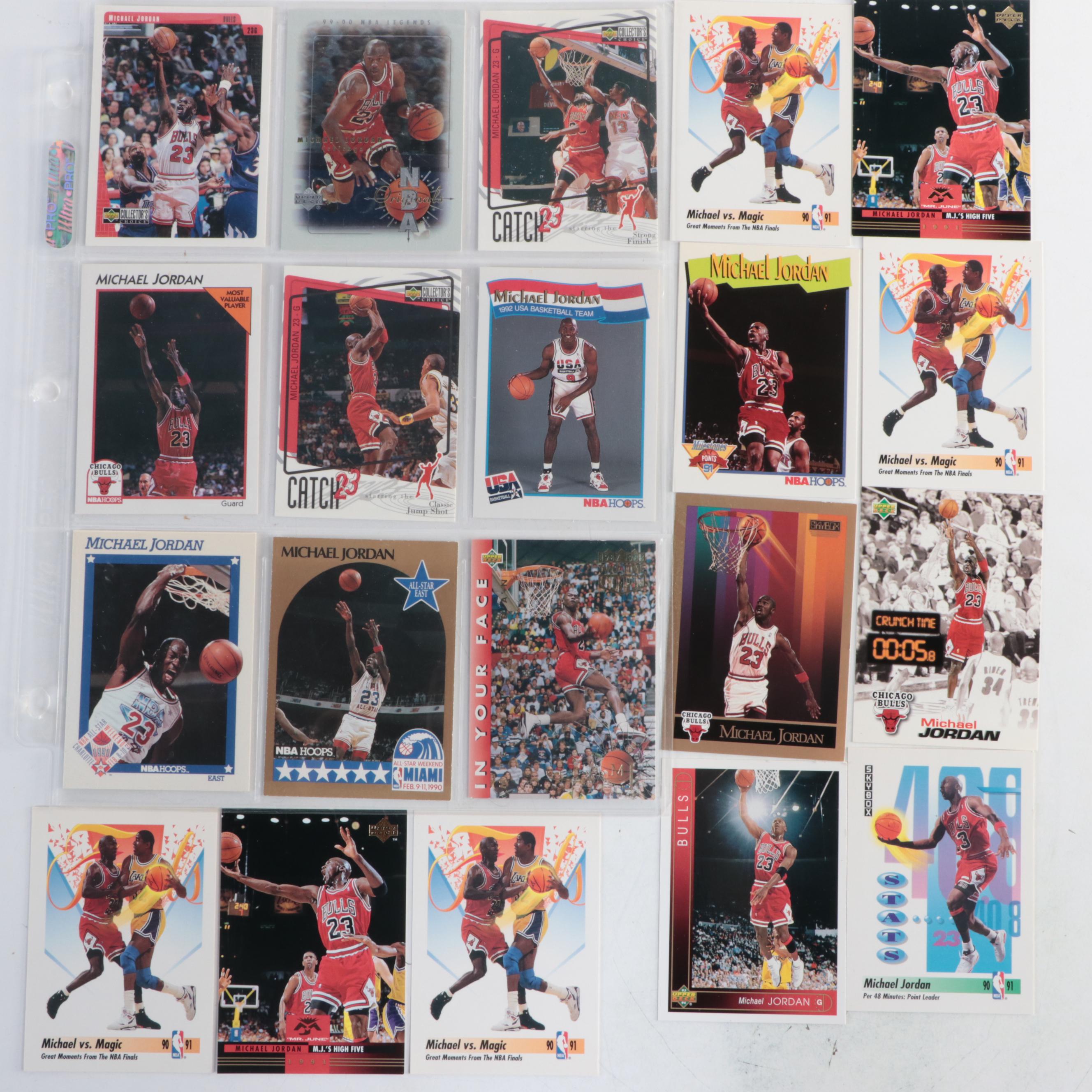 Michael Jordan Basketball Cards with PSA Graded and Space Jam DVD