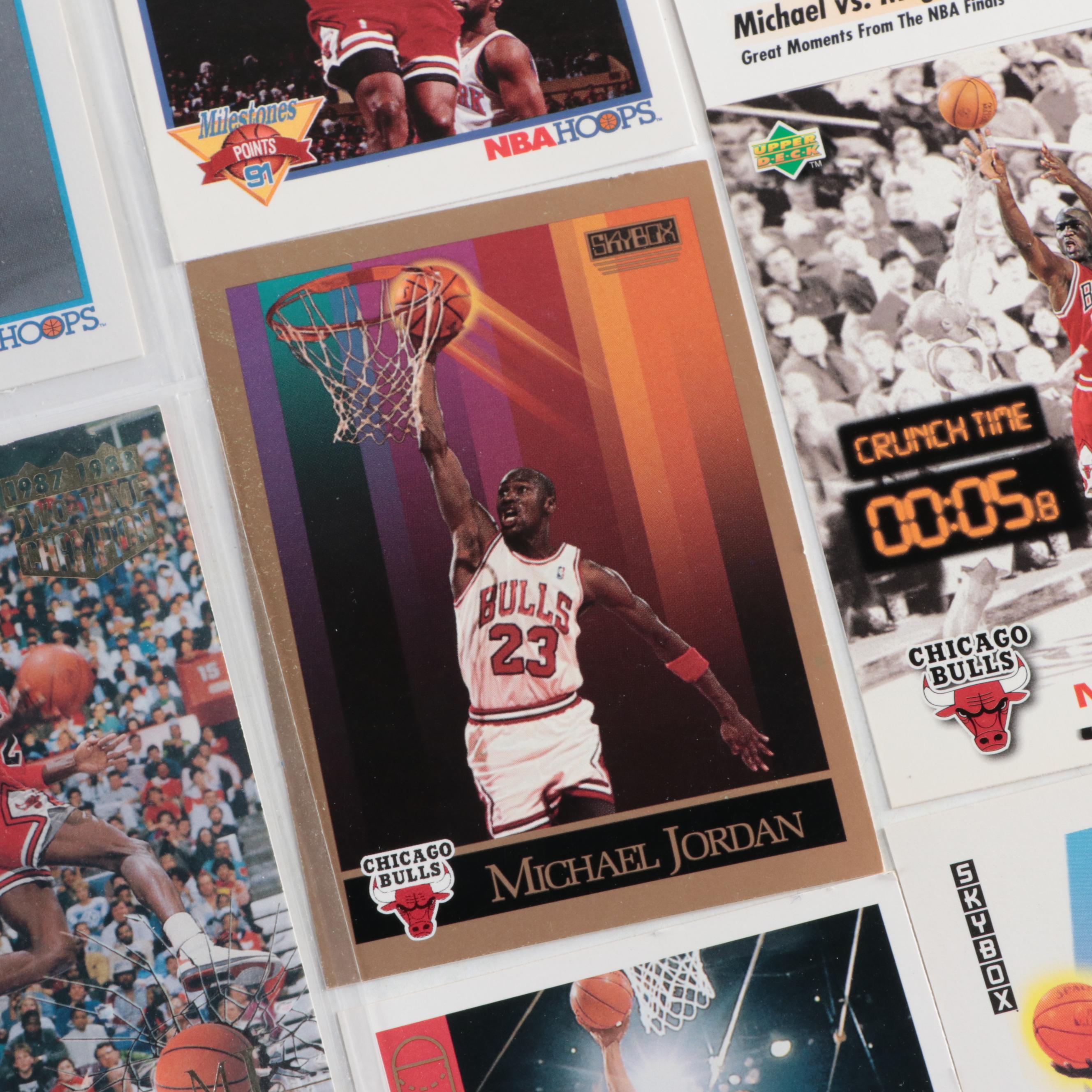 Michael Jordan Basketball Cards with PSA Graded and Space Jam DVD