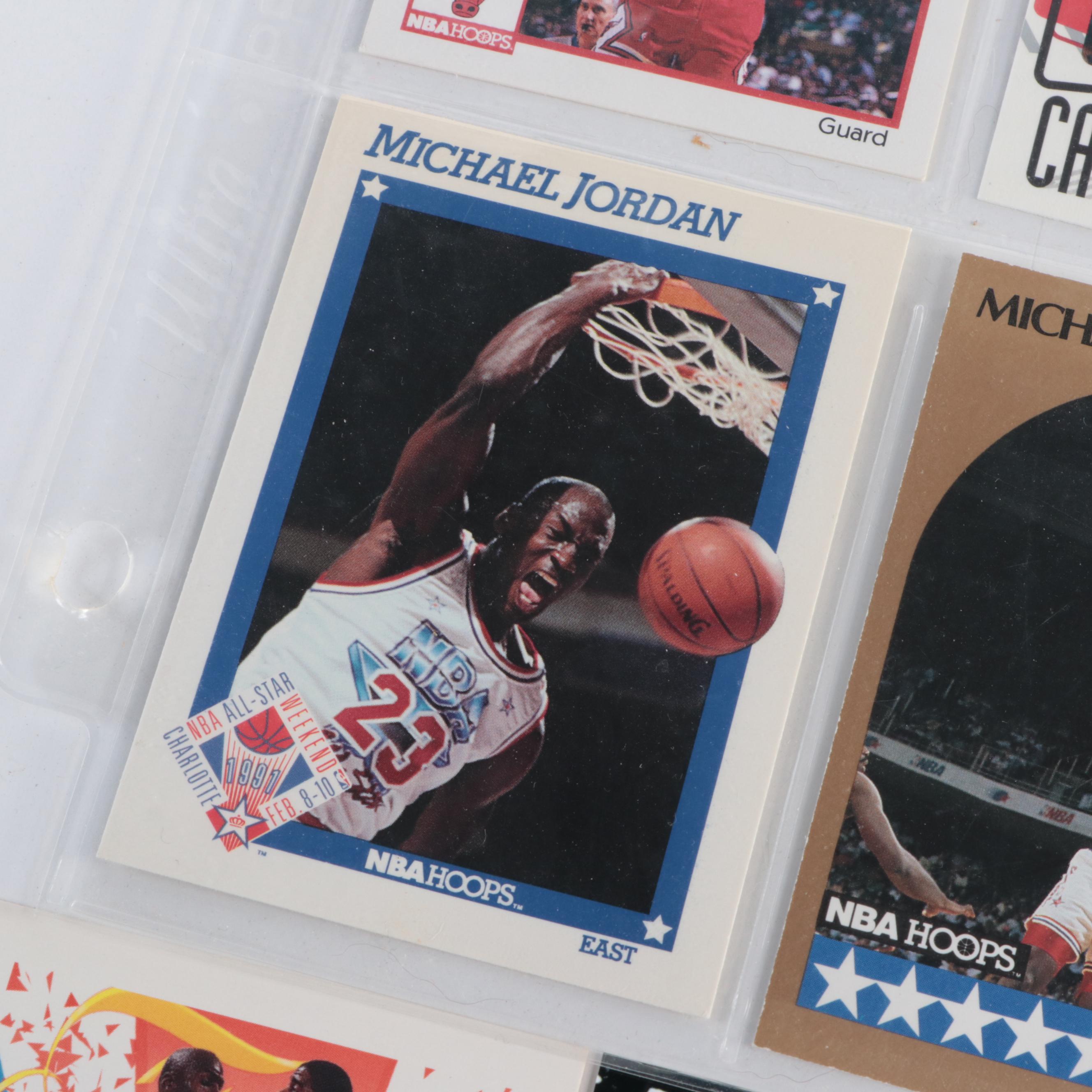 Michael Jordan Basketball Cards with PSA Graded and Space Jam DVD