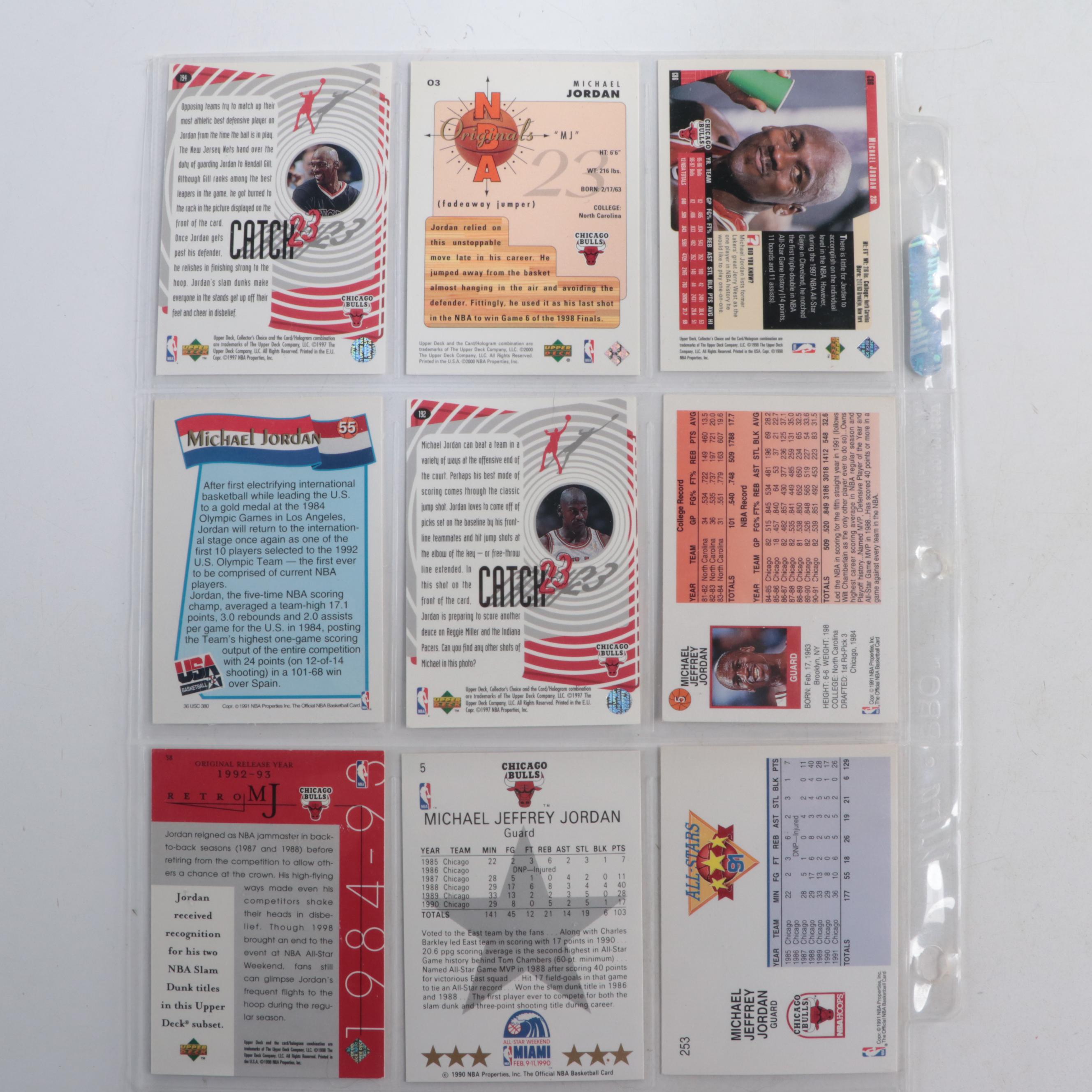 Michael Jordan Basketball Cards with PSA Graded and Space Jam DVD