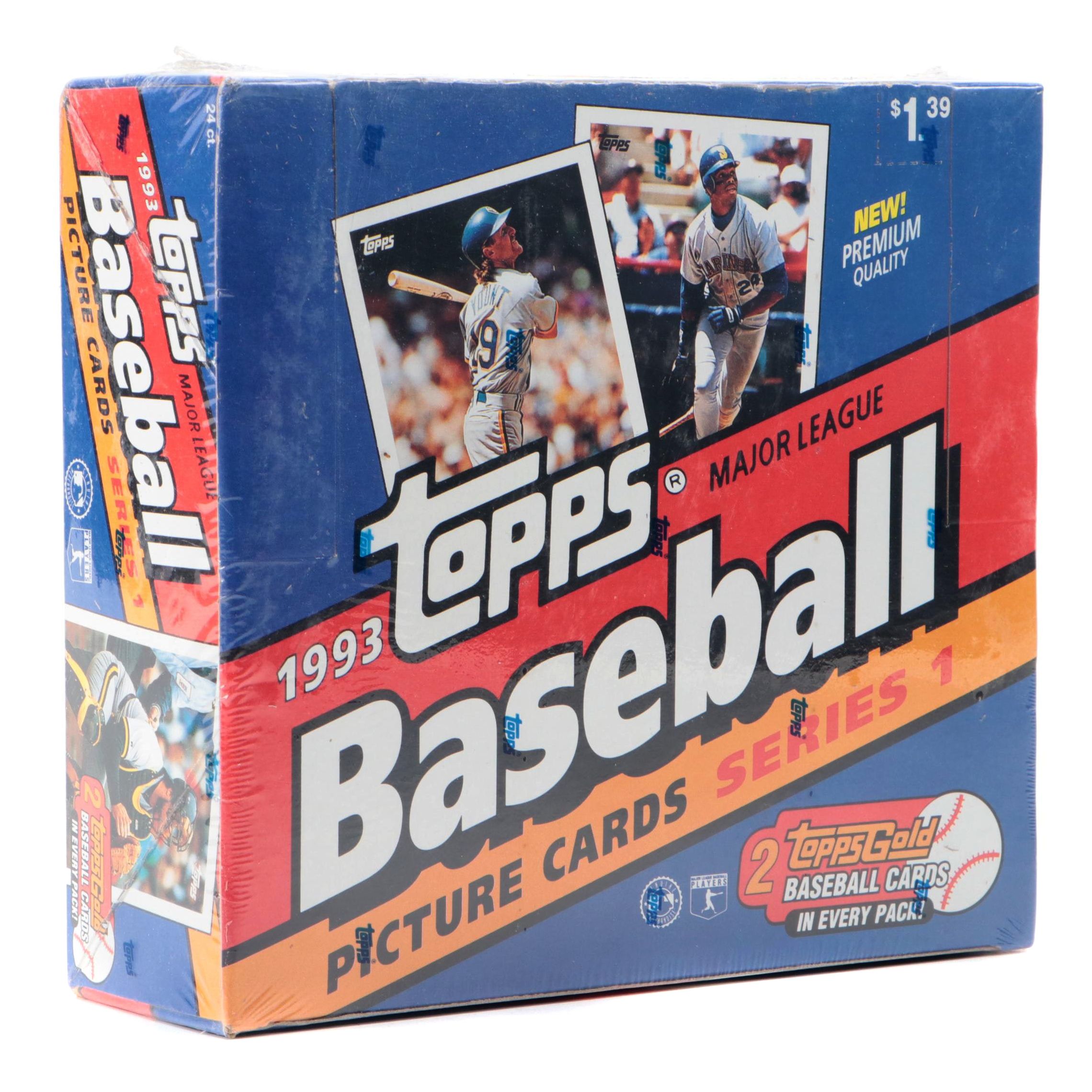 1993 Topps Baseball Cards Series 1 Sealed Jumbo Cello Box