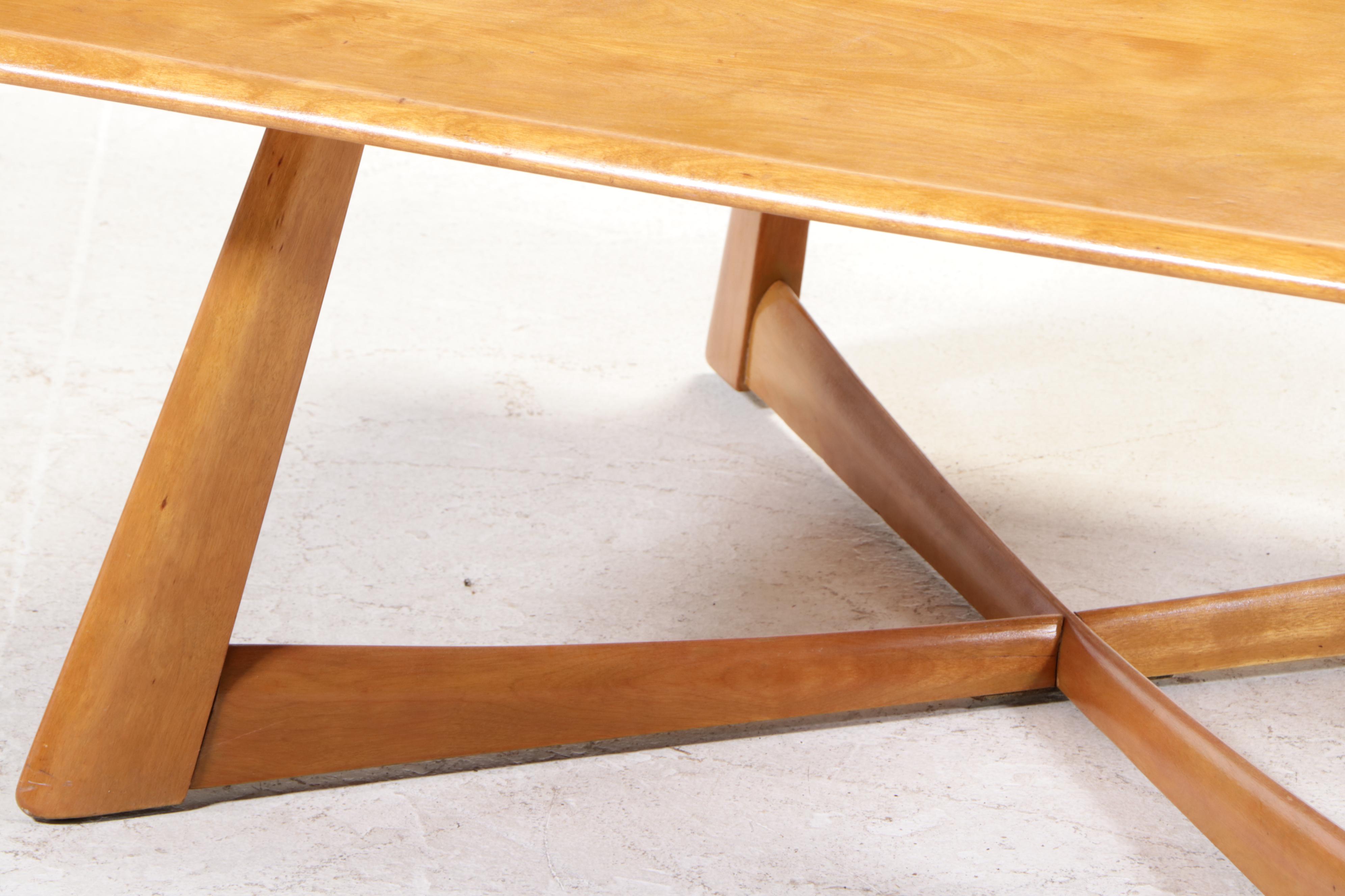 Heywood-Wakefield Mid Century Modern Birch Cocktail Table, 1950s