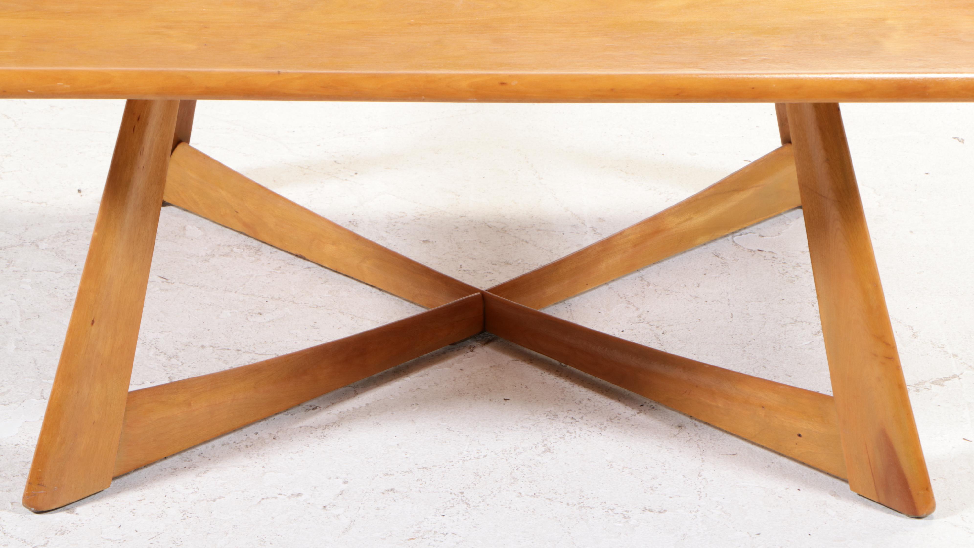 Heywood-Wakefield Mid Century Modern Birch Cocktail Table, 1950s