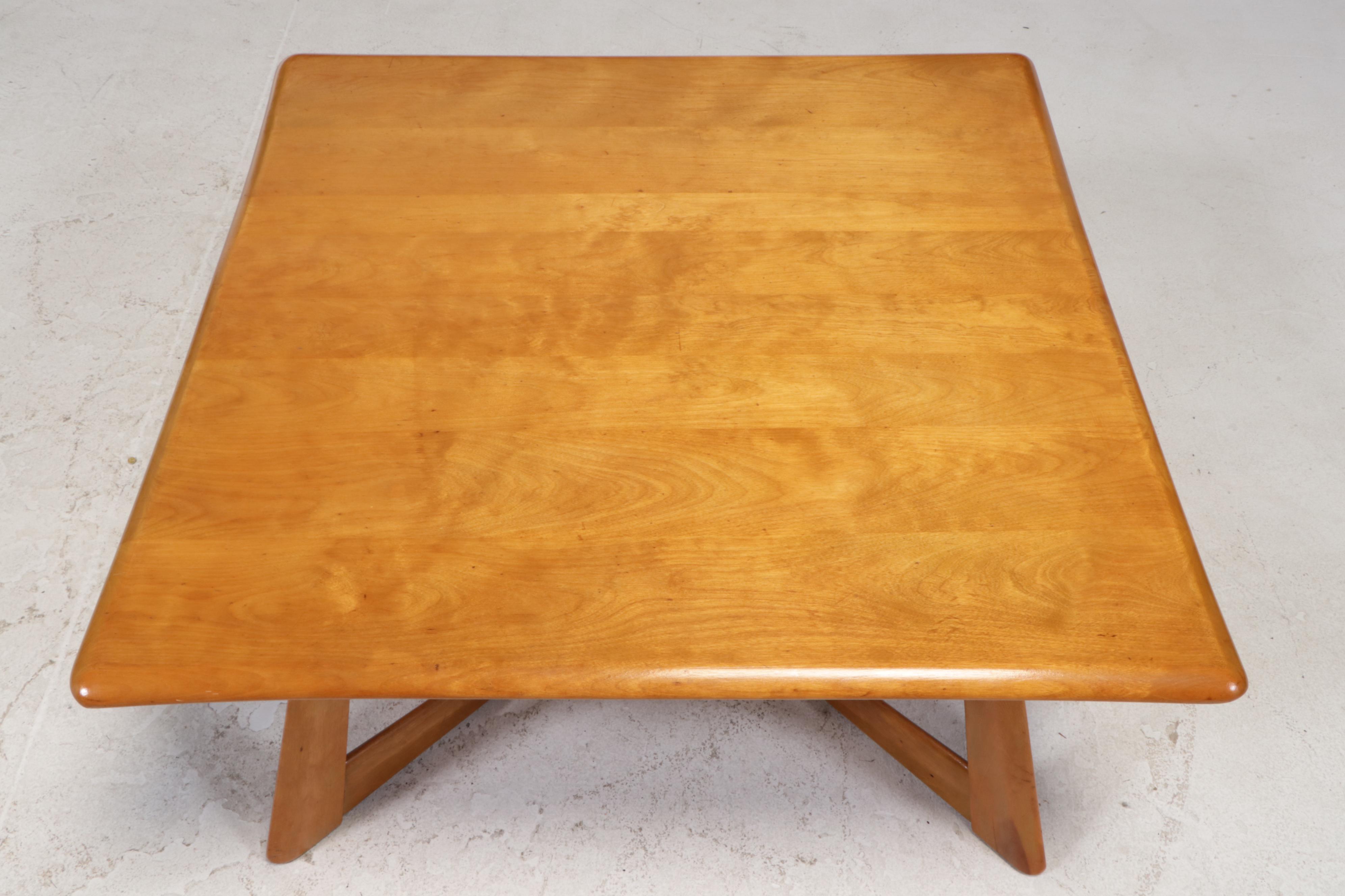 Heywood-Wakefield Mid Century Modern Birch Cocktail Table, 1950s