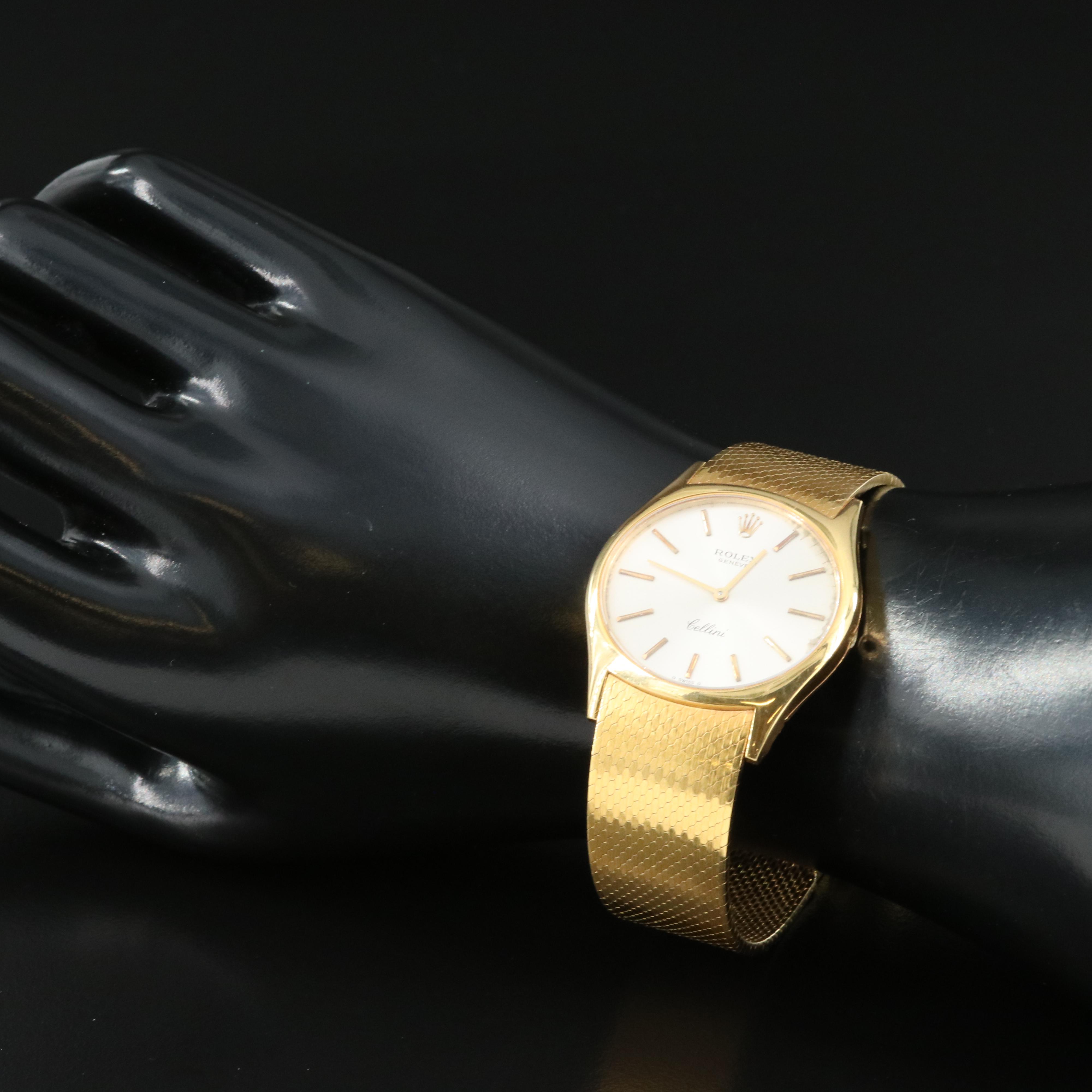 18K Rolex Cellini Sigma Dial Watch