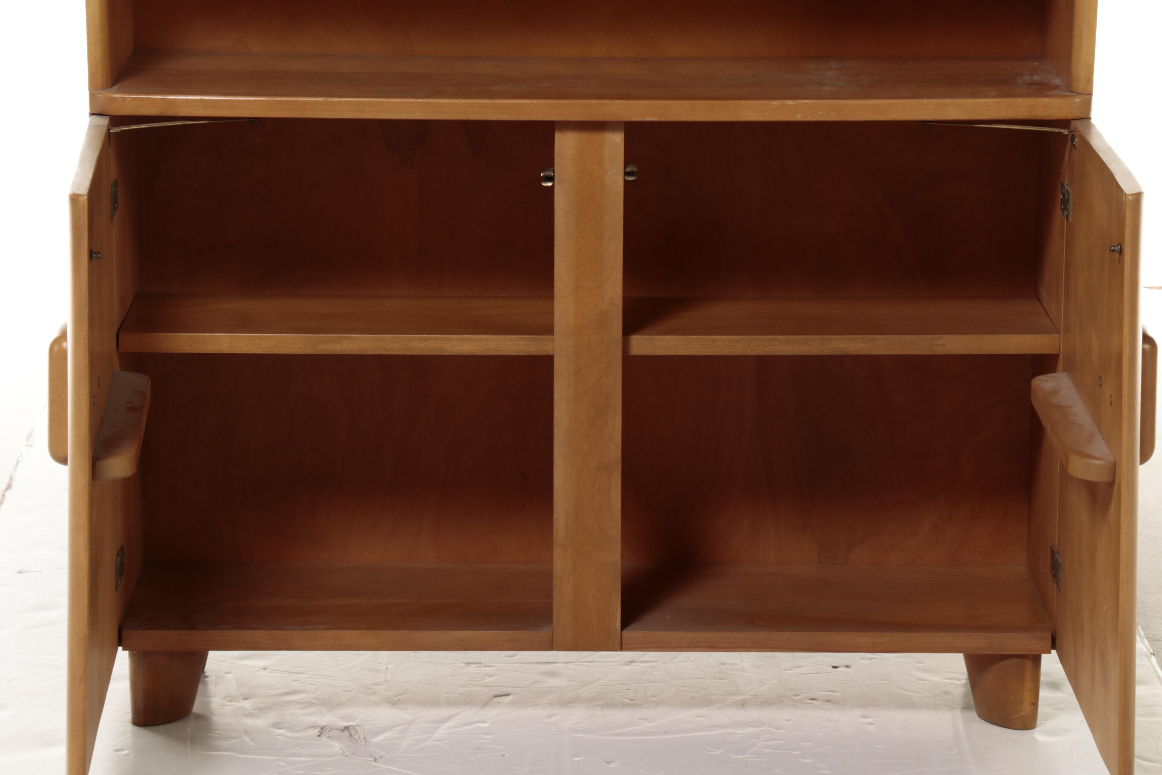 Heywood-Wakefield Mid Century Modern Console Cabinet in Wheat Finish