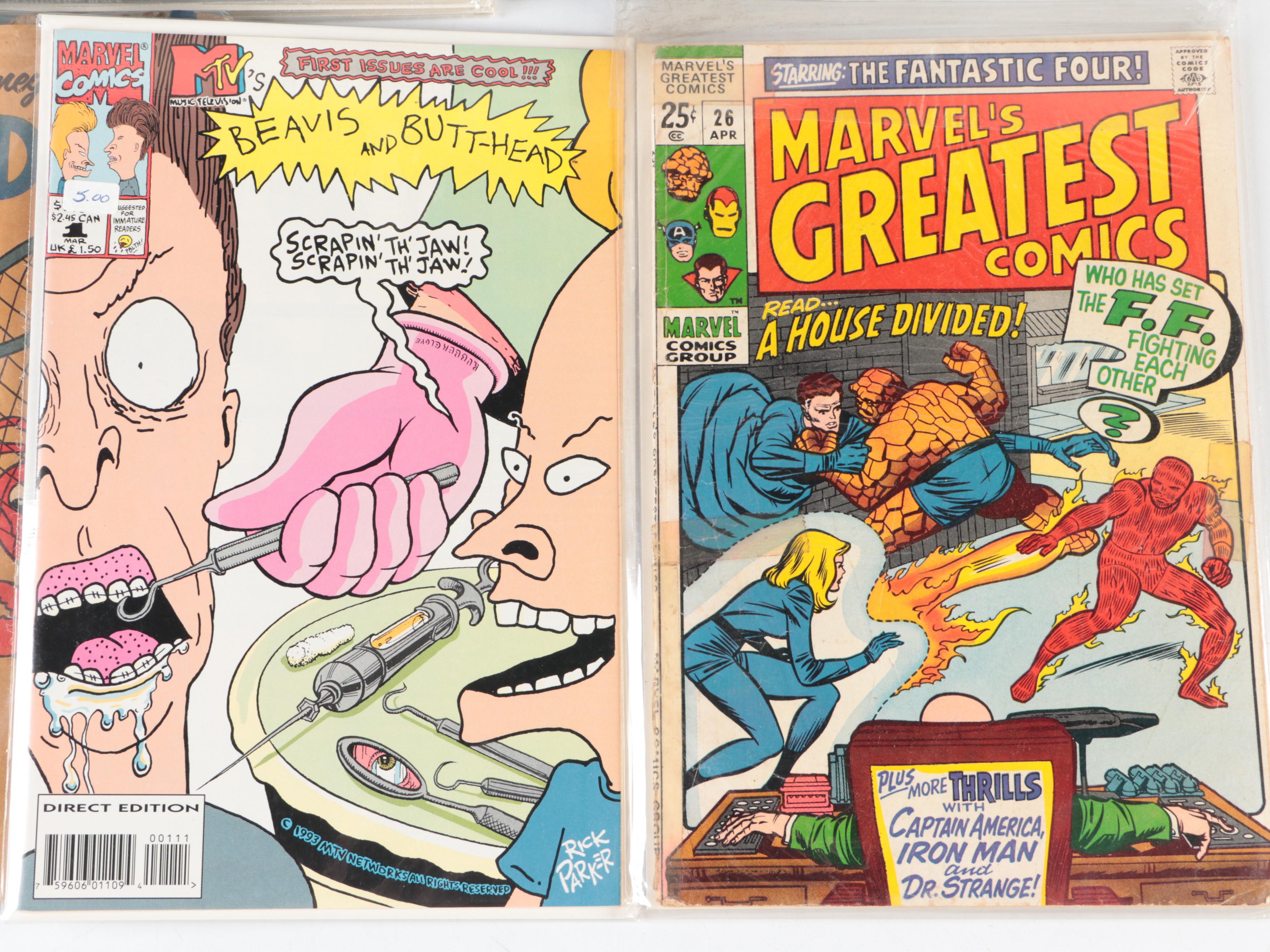 Silver-Modern Age Comic Books Featuring "Dead-Pool", "Thor", and More