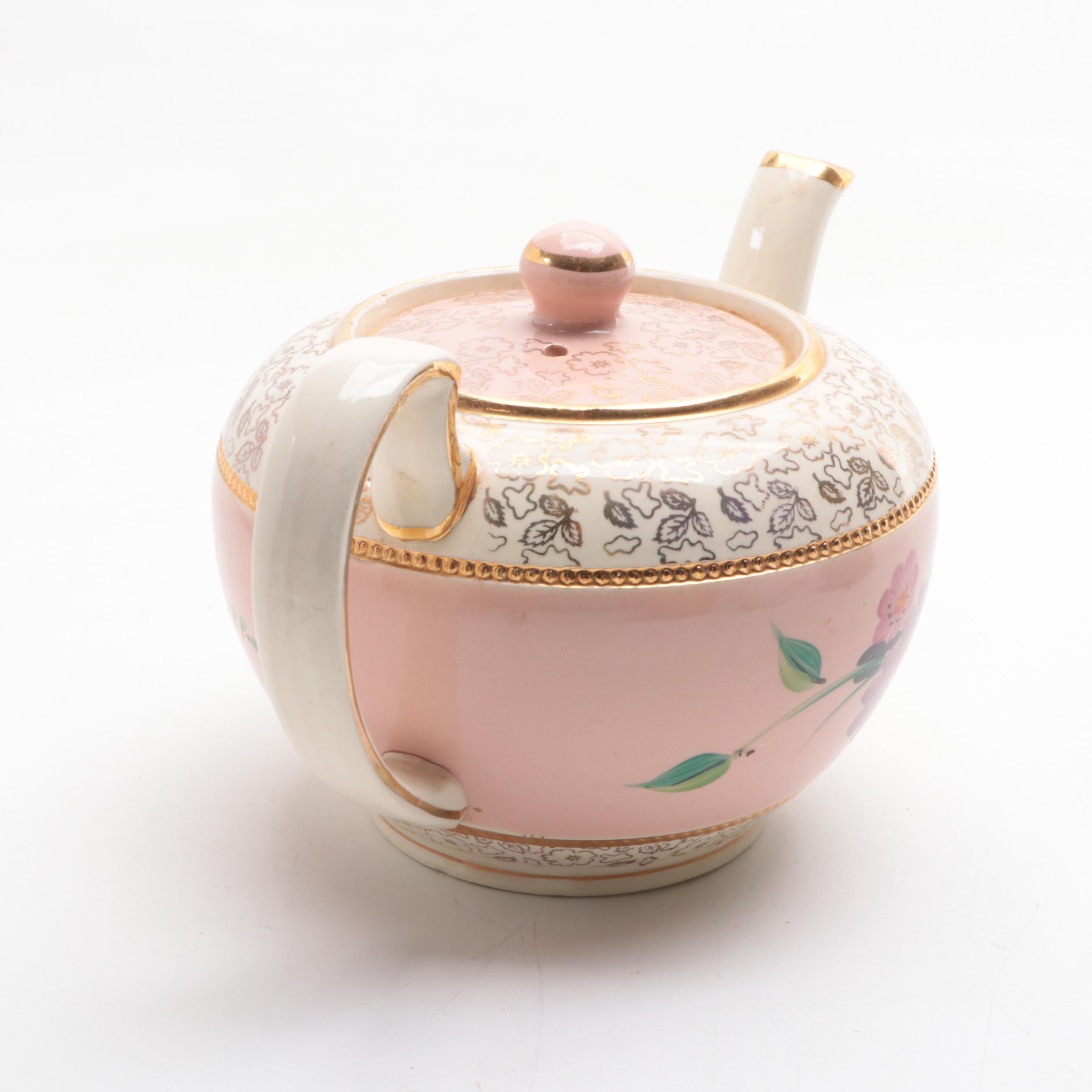 Hutschenreuther Porcelain with English and Other Floral Pattern Teapots