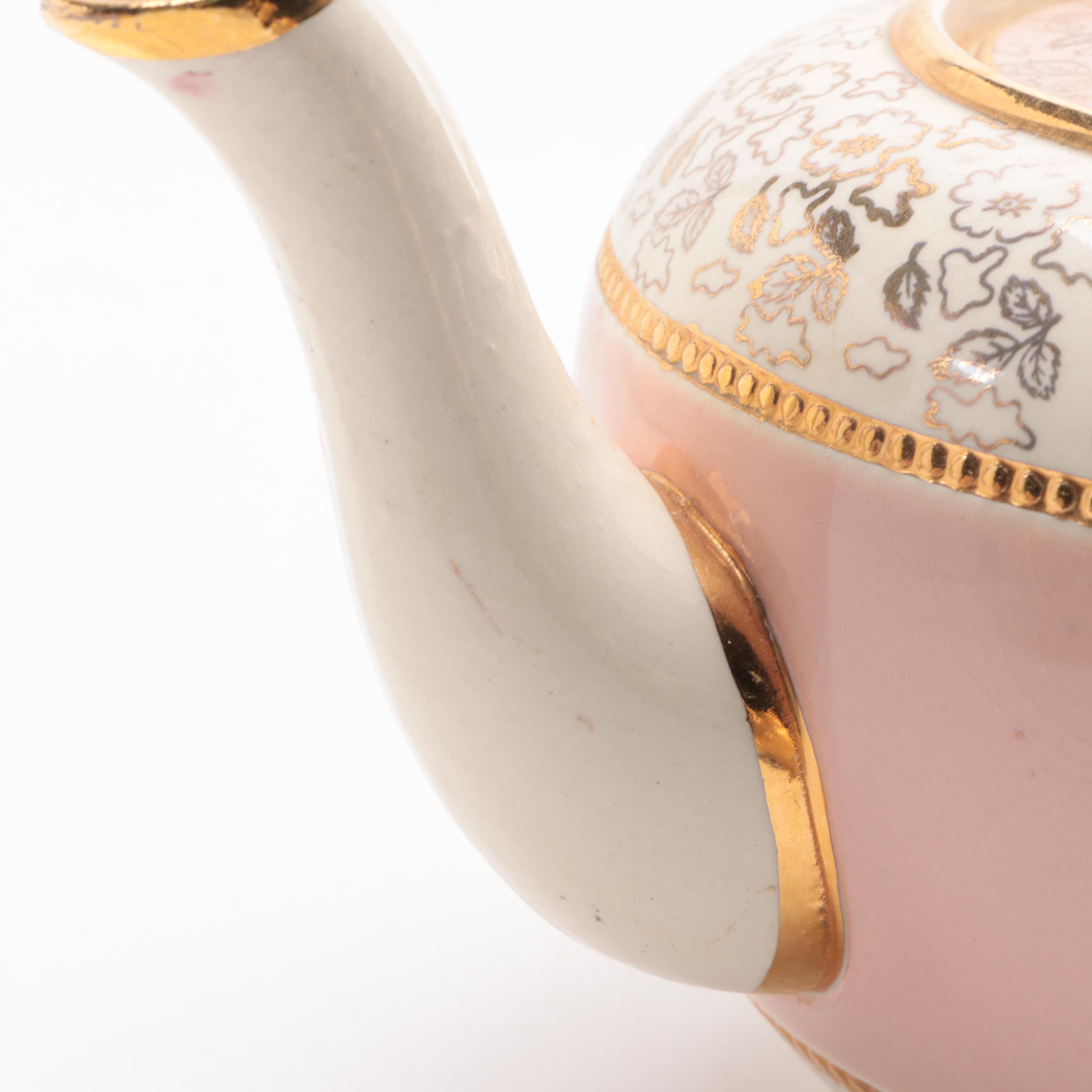 Hutschenreuther Porcelain with English and Other Floral Pattern Teapots