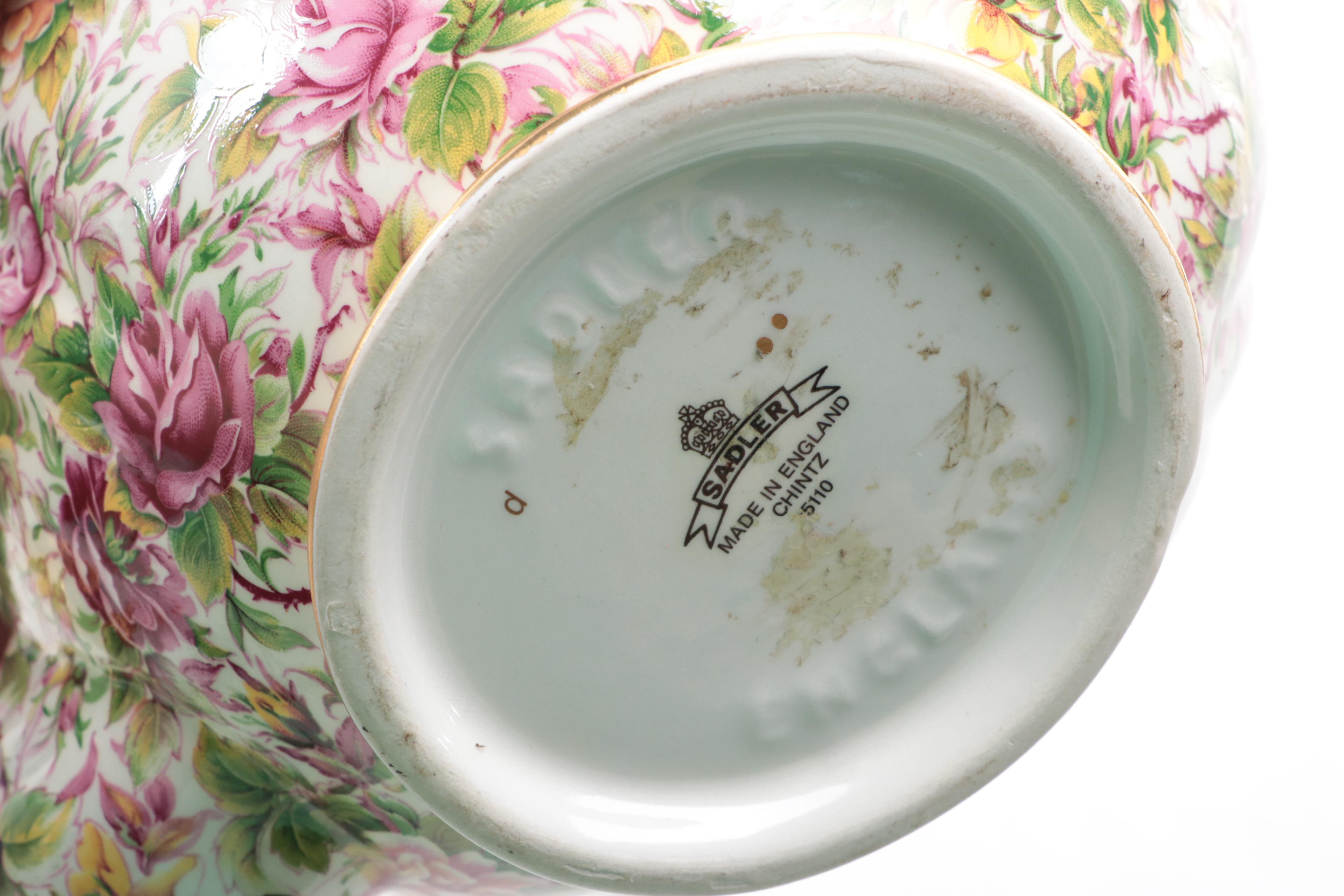 Hutschenreuther Porcelain with English and Other Floral Pattern Teapots