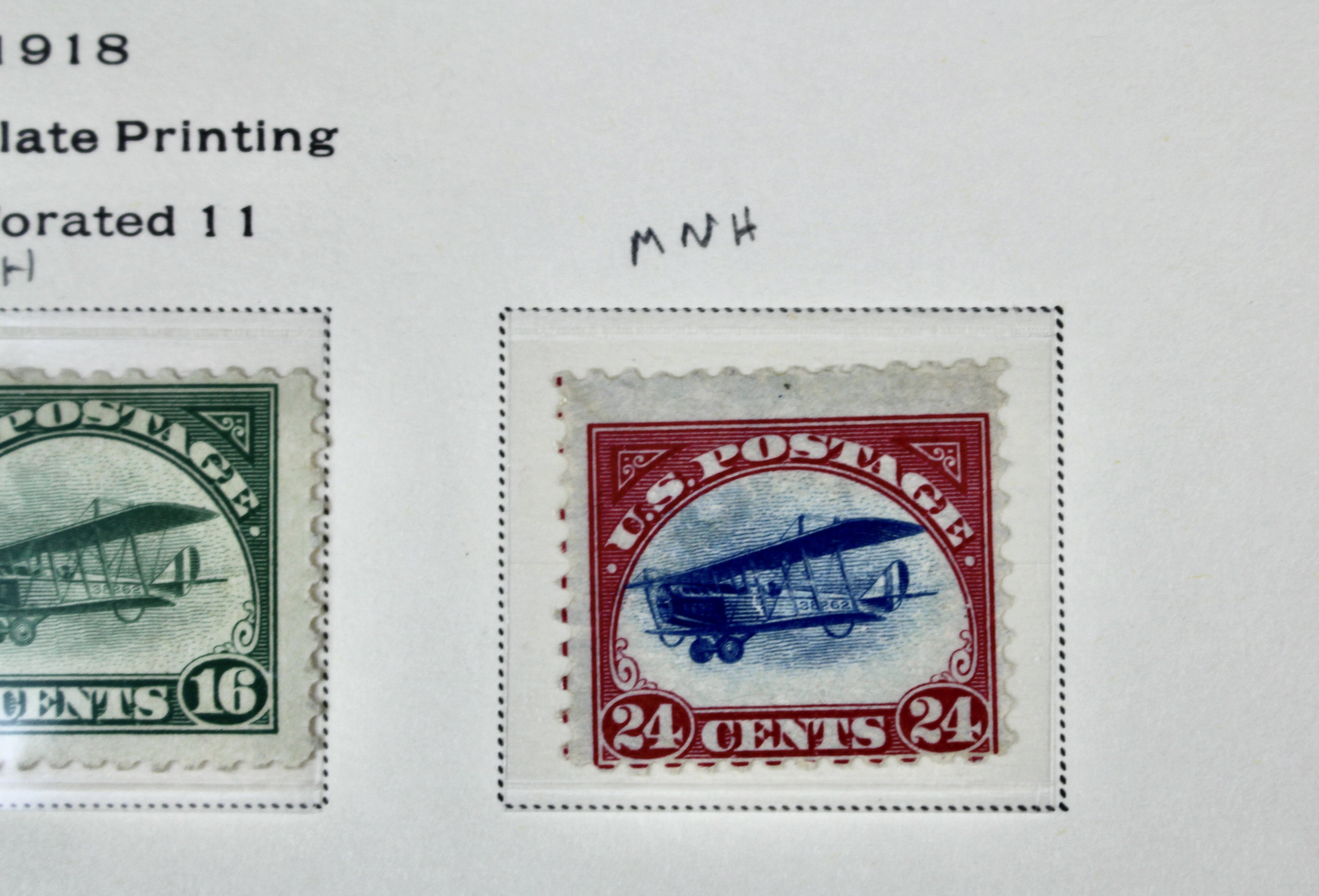 Early First Six Issued U.S. Air Mail Postage Stamps