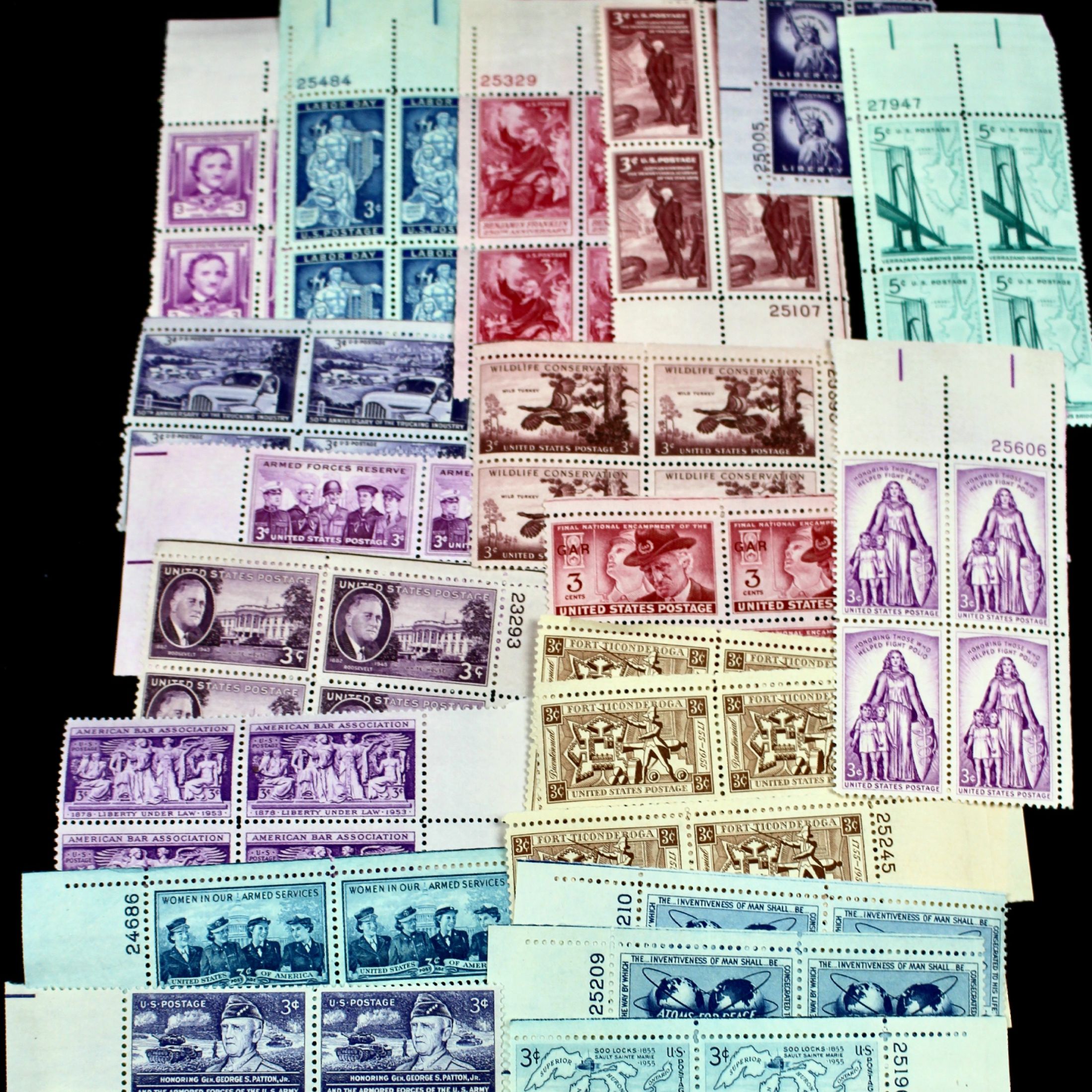 1,500 U.S. Postage Stamp Plate Blocks EBTH