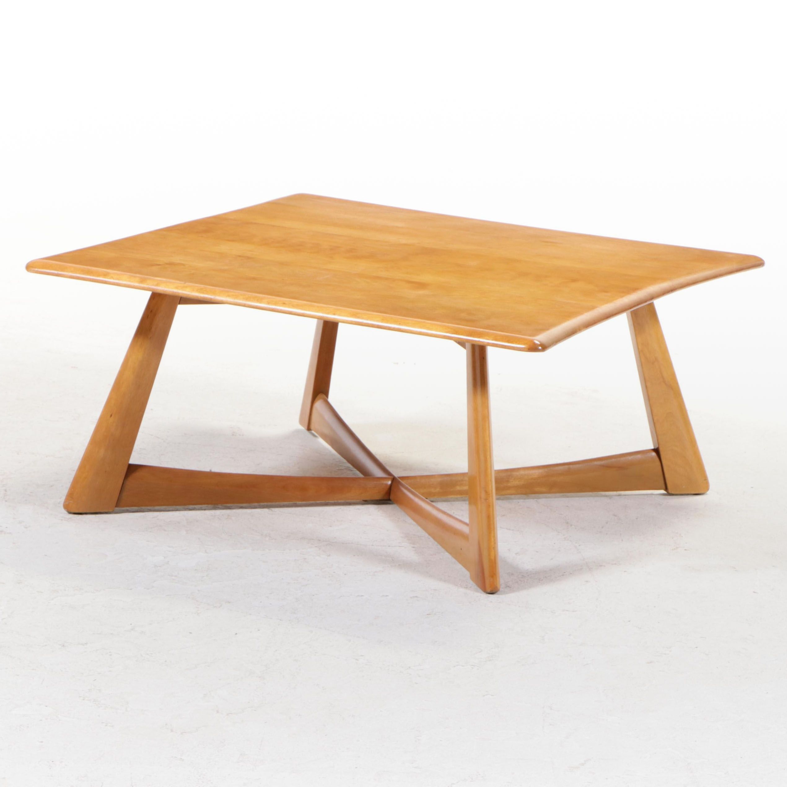 Heywood-Wakefield Mid Century Modern Birch Cocktail Table, 1950s