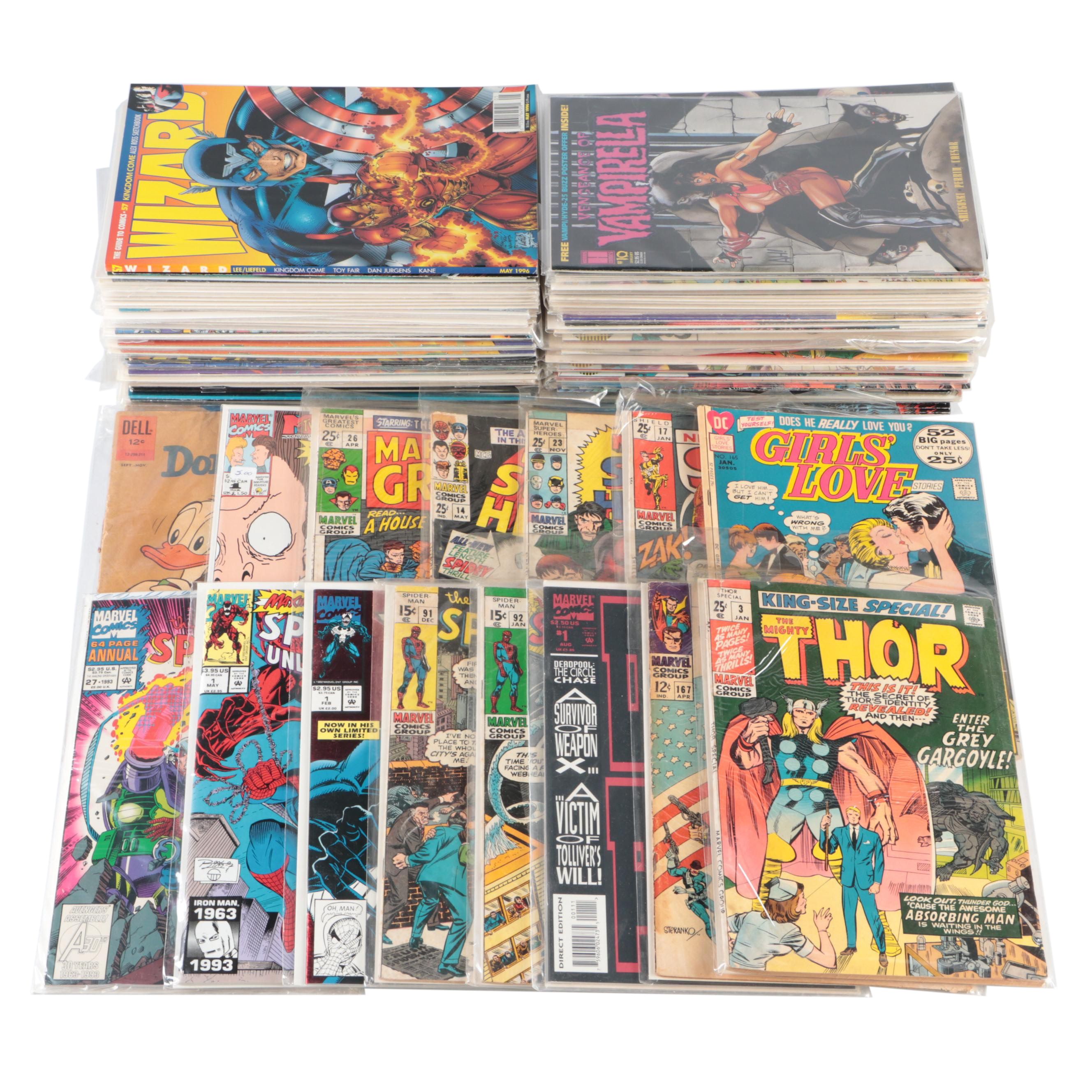 Silver-Modern Age Comic Books Featuring "Dead-Pool", "Thor", and More