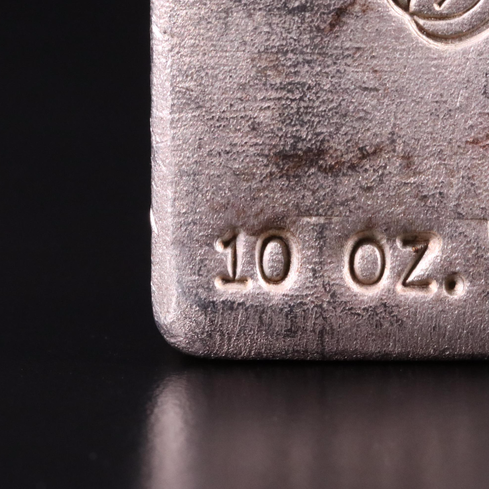 SilverTowne Ten Ounce Fine Silver Ingot