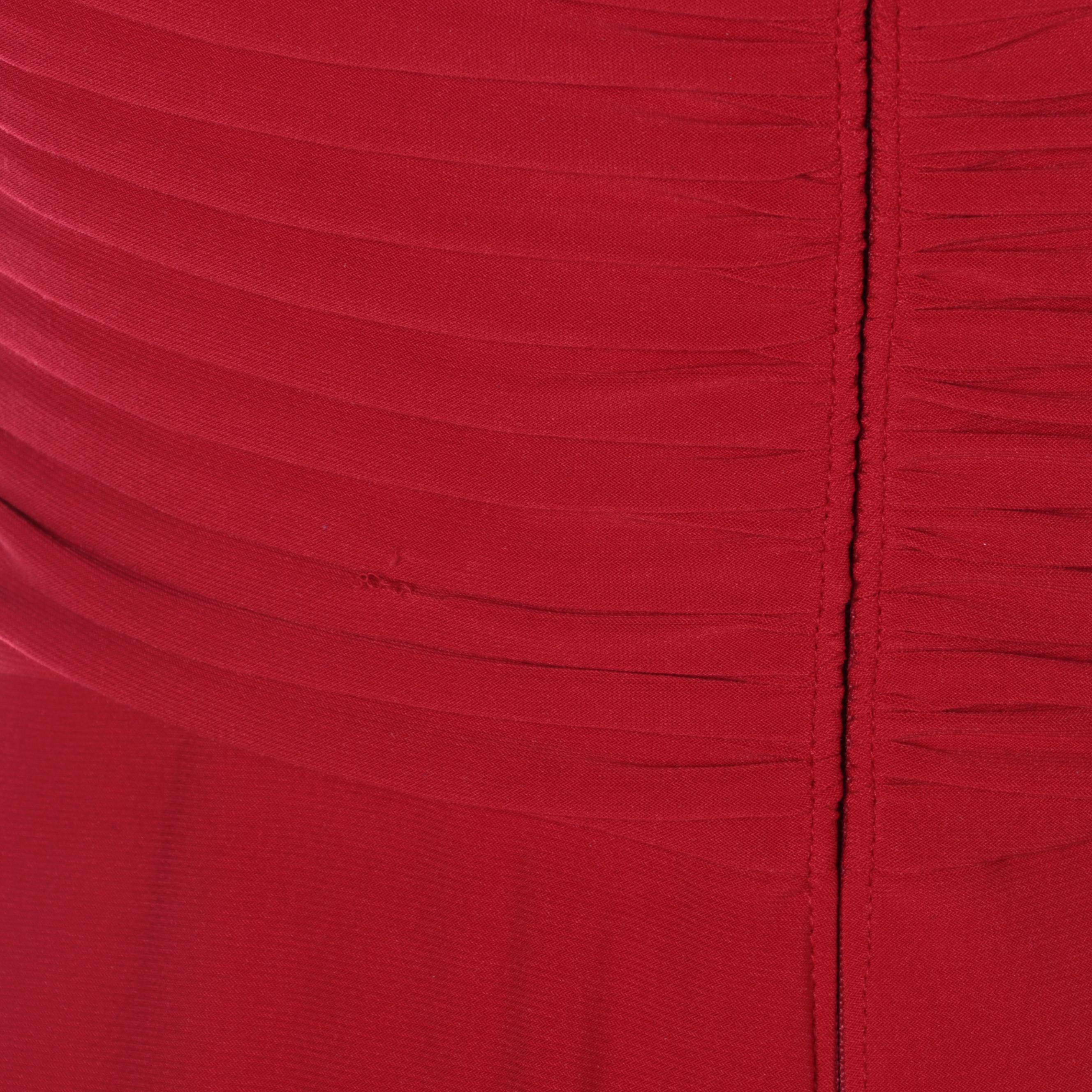 Issa London Silk Stetch Halter Dress and Tadashi Collection Red Ruched Gown