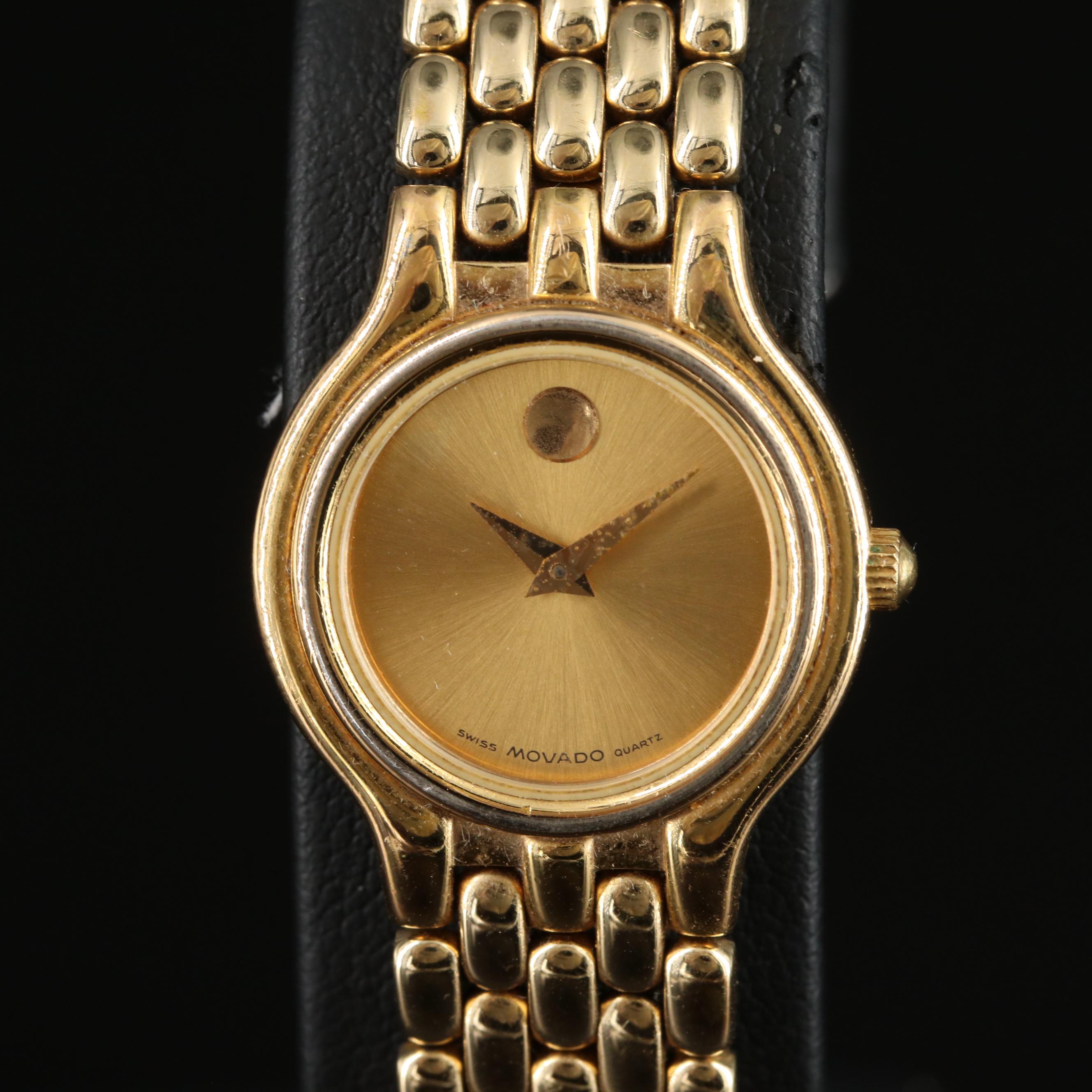 Movado Gold-Tone Stainless Steel Quartz Watch