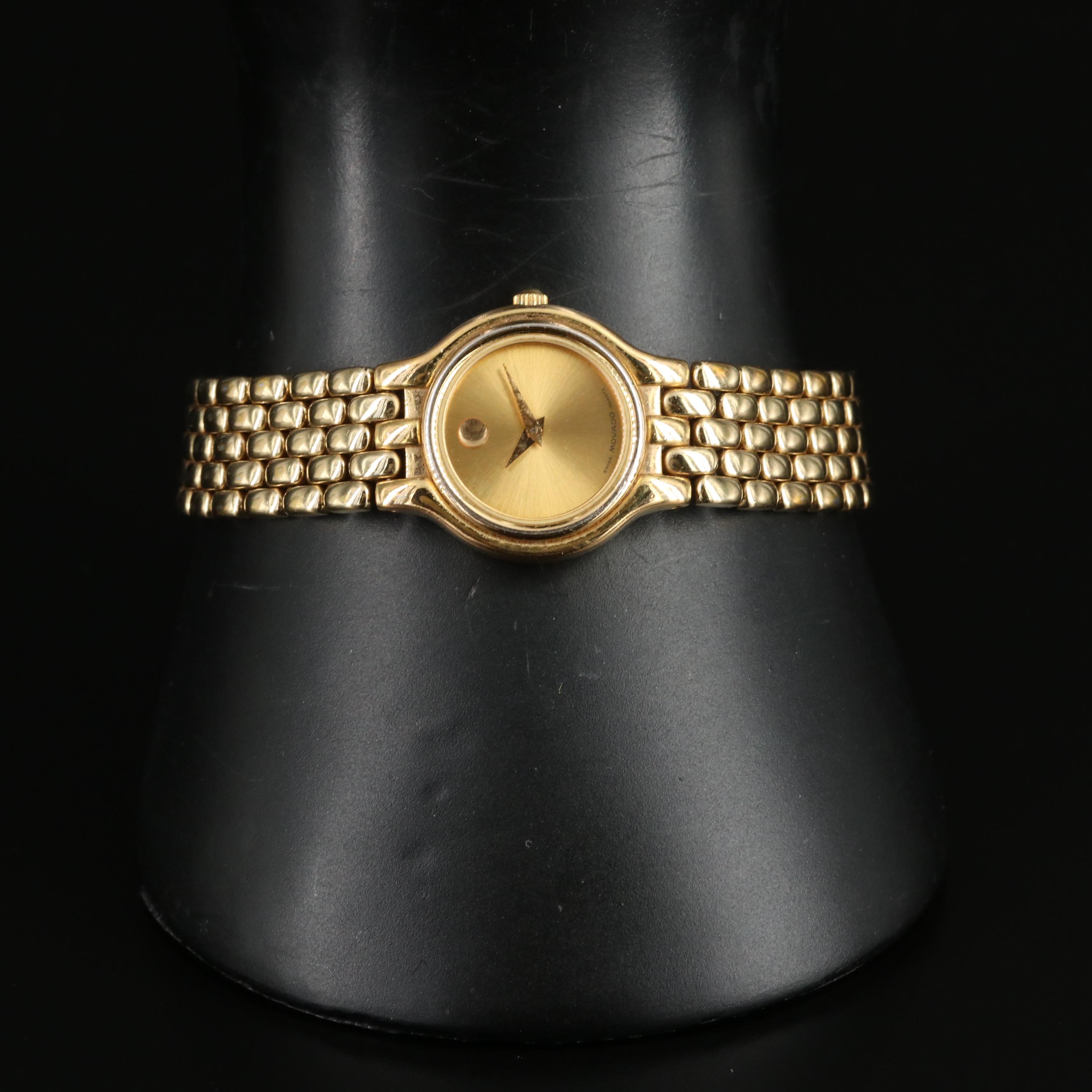 Movado Gold-Tone Stainless Steel Quartz Watch