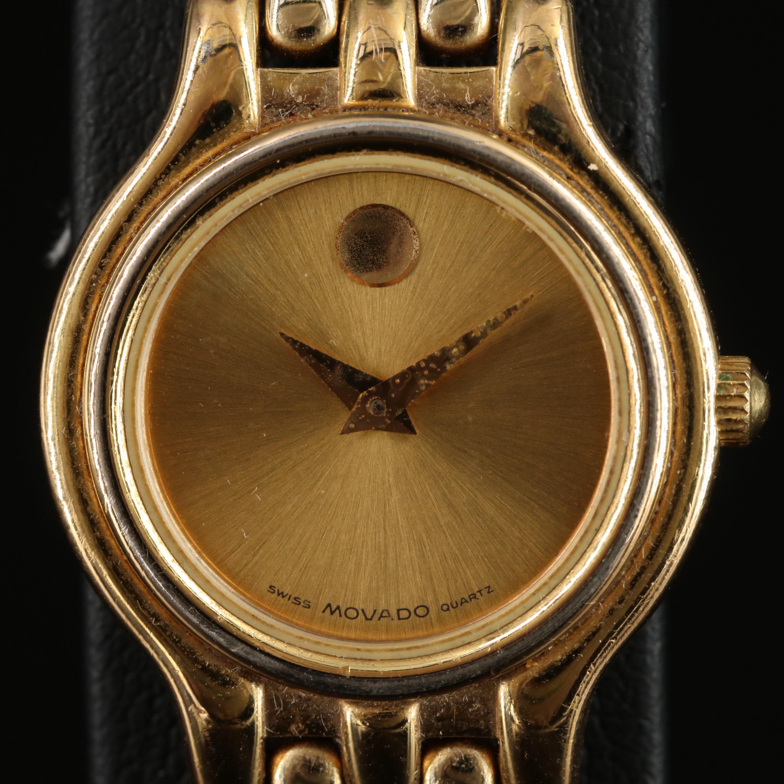Movado Gold-Tone Stainless Steel Quartz Watch