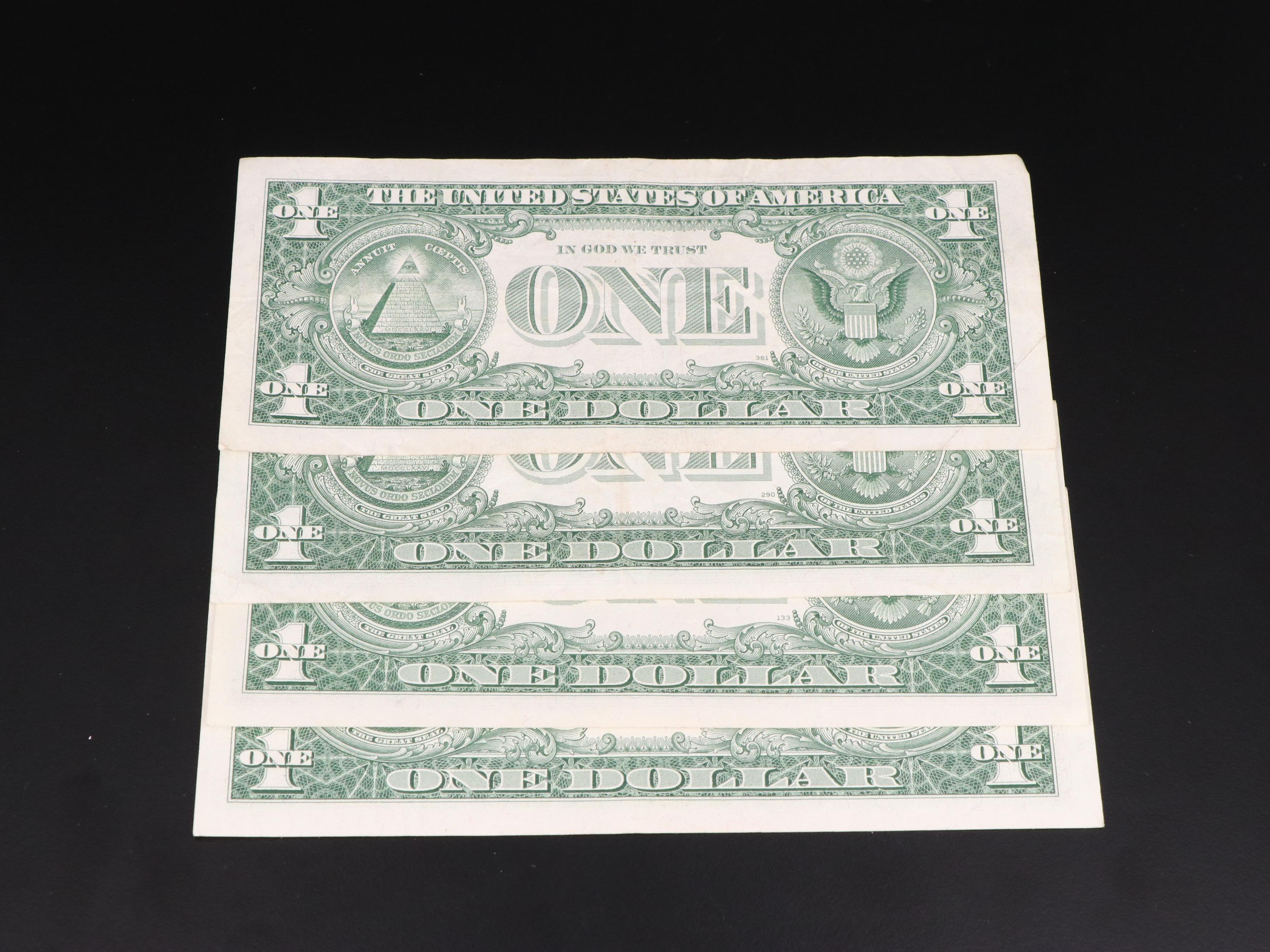 Eleven Pieces of Small Size U.S. Currency