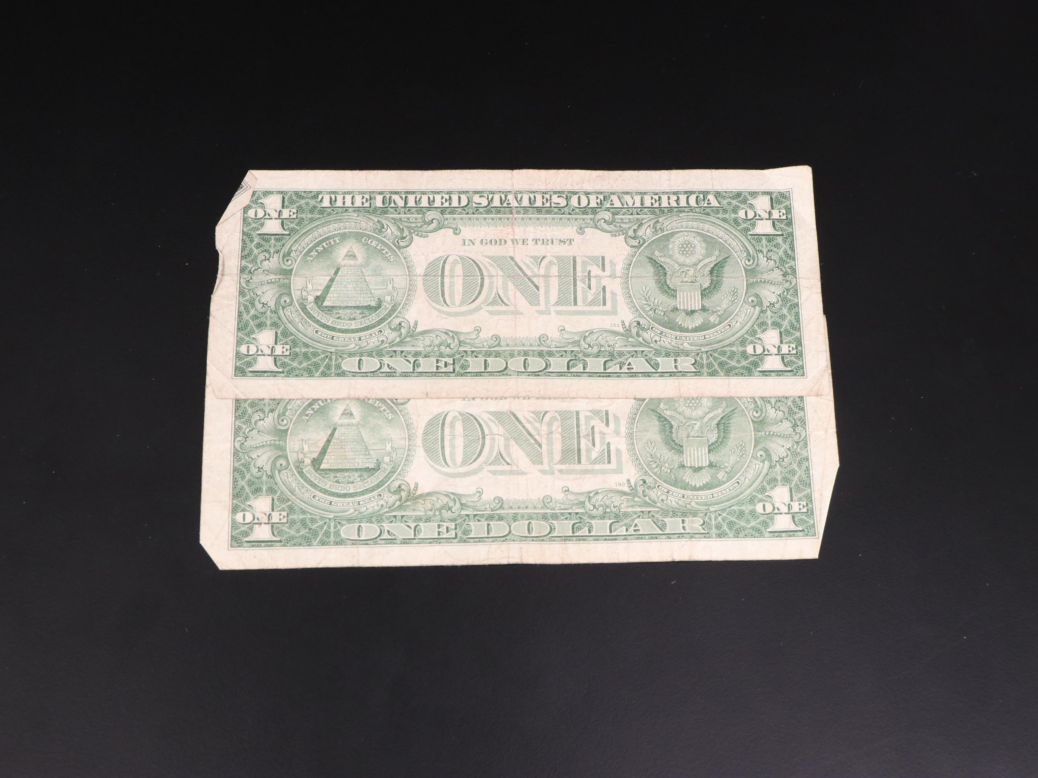 Eleven Pieces of Small Size U.S. Currency