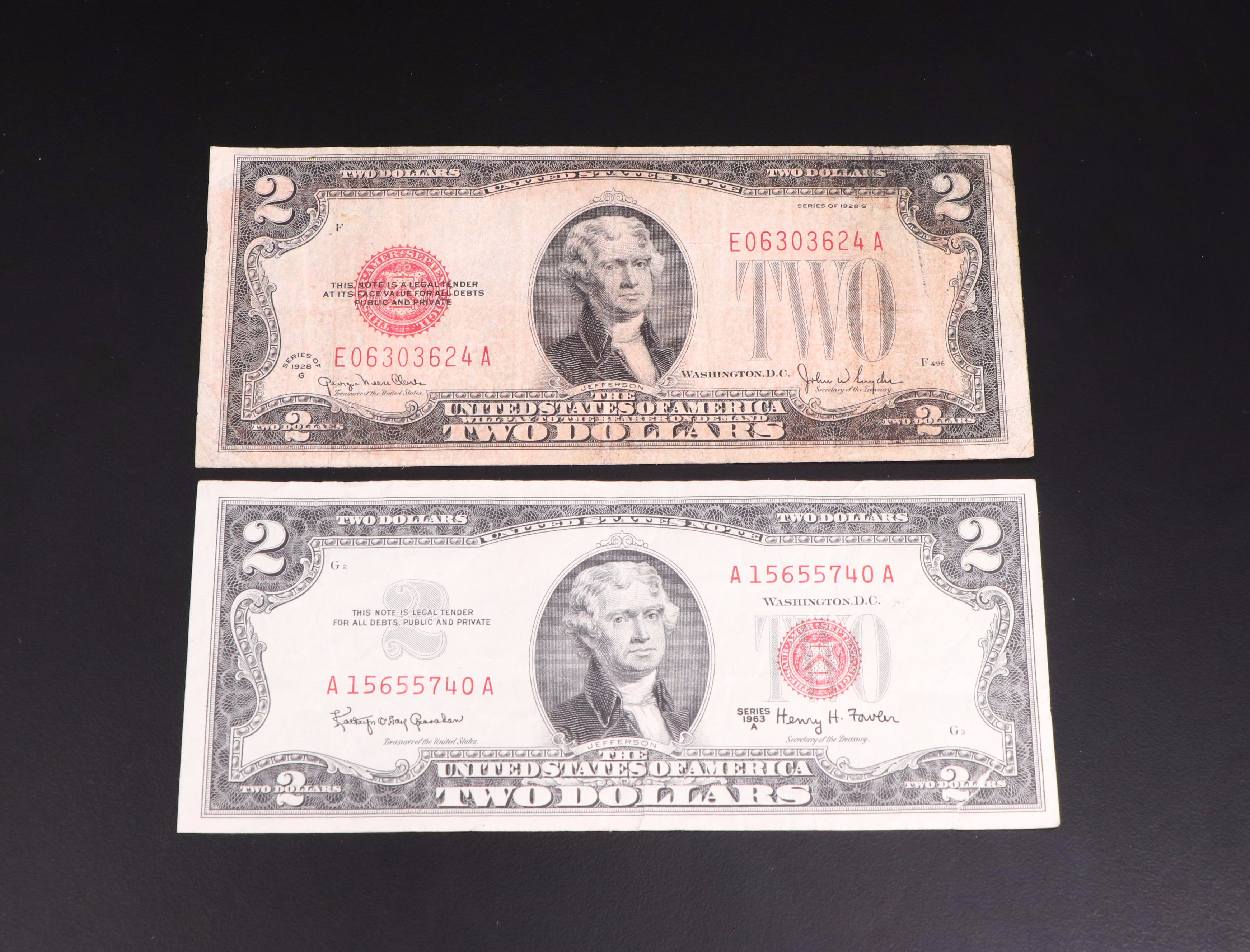 Eleven Pieces of Small Size U.S. Currency