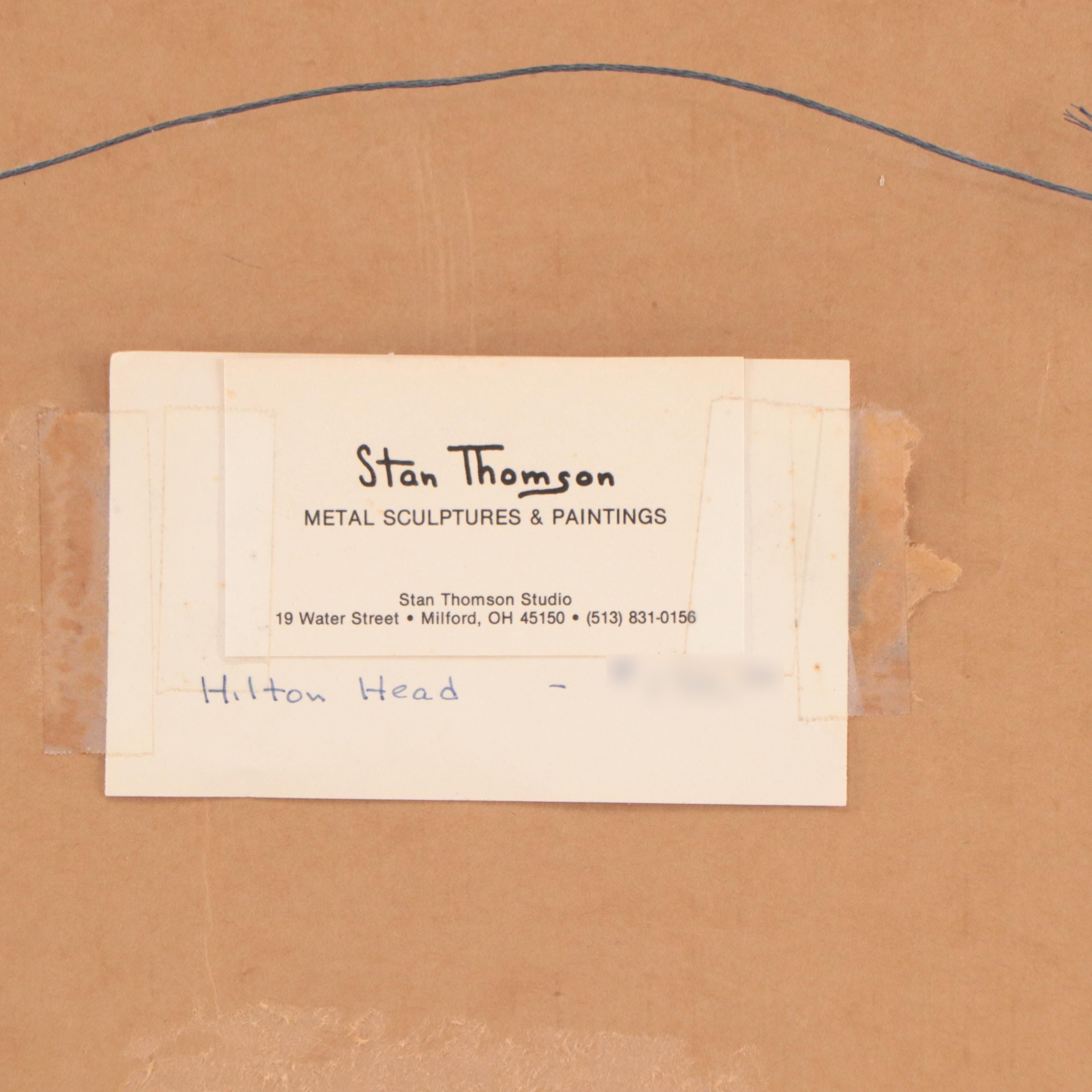 Stan Thompson Oil Painting "Hilton Head," 1975