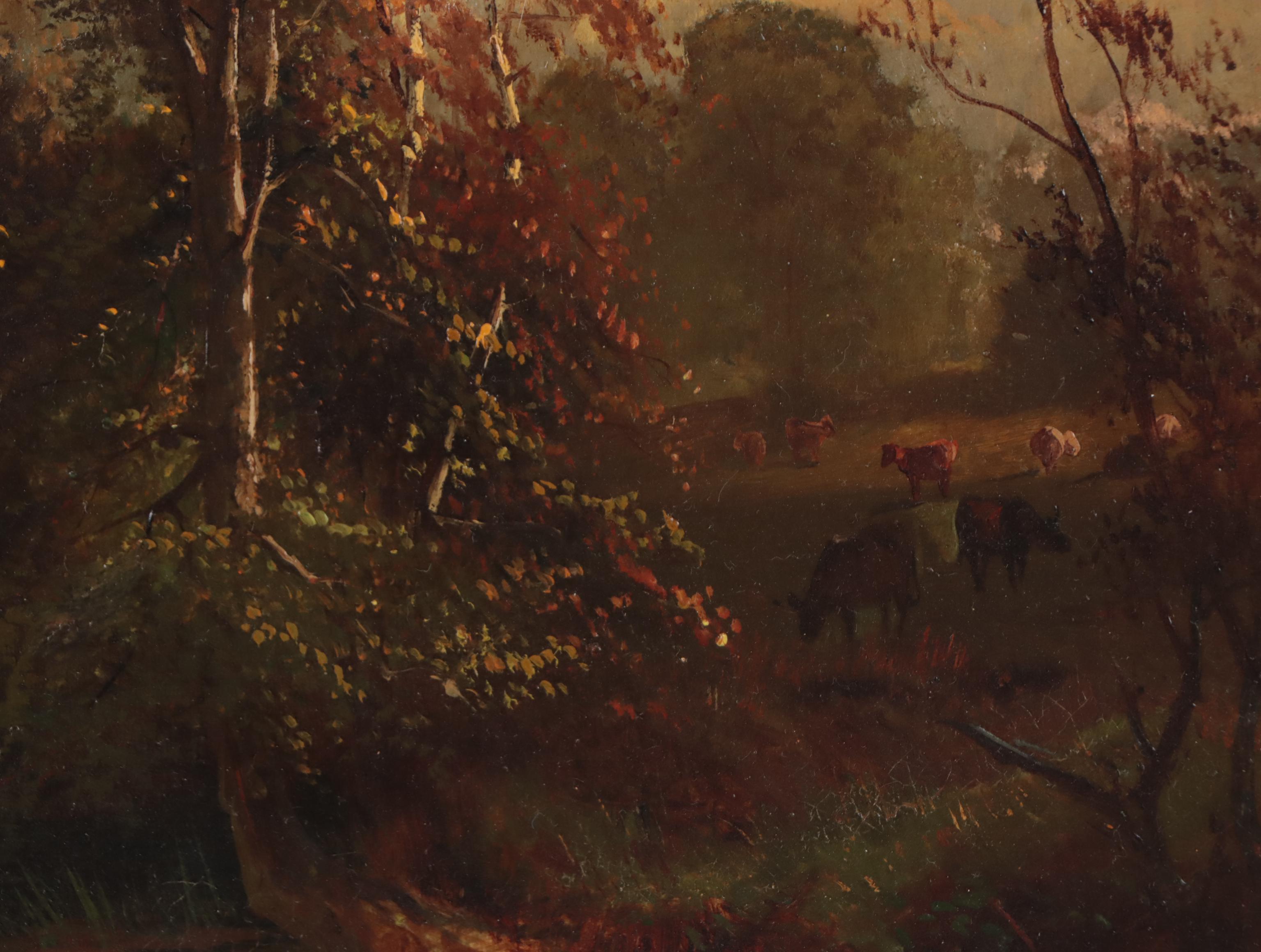 Henry Arthur Elkins Oil Painting of Alpine Landscape