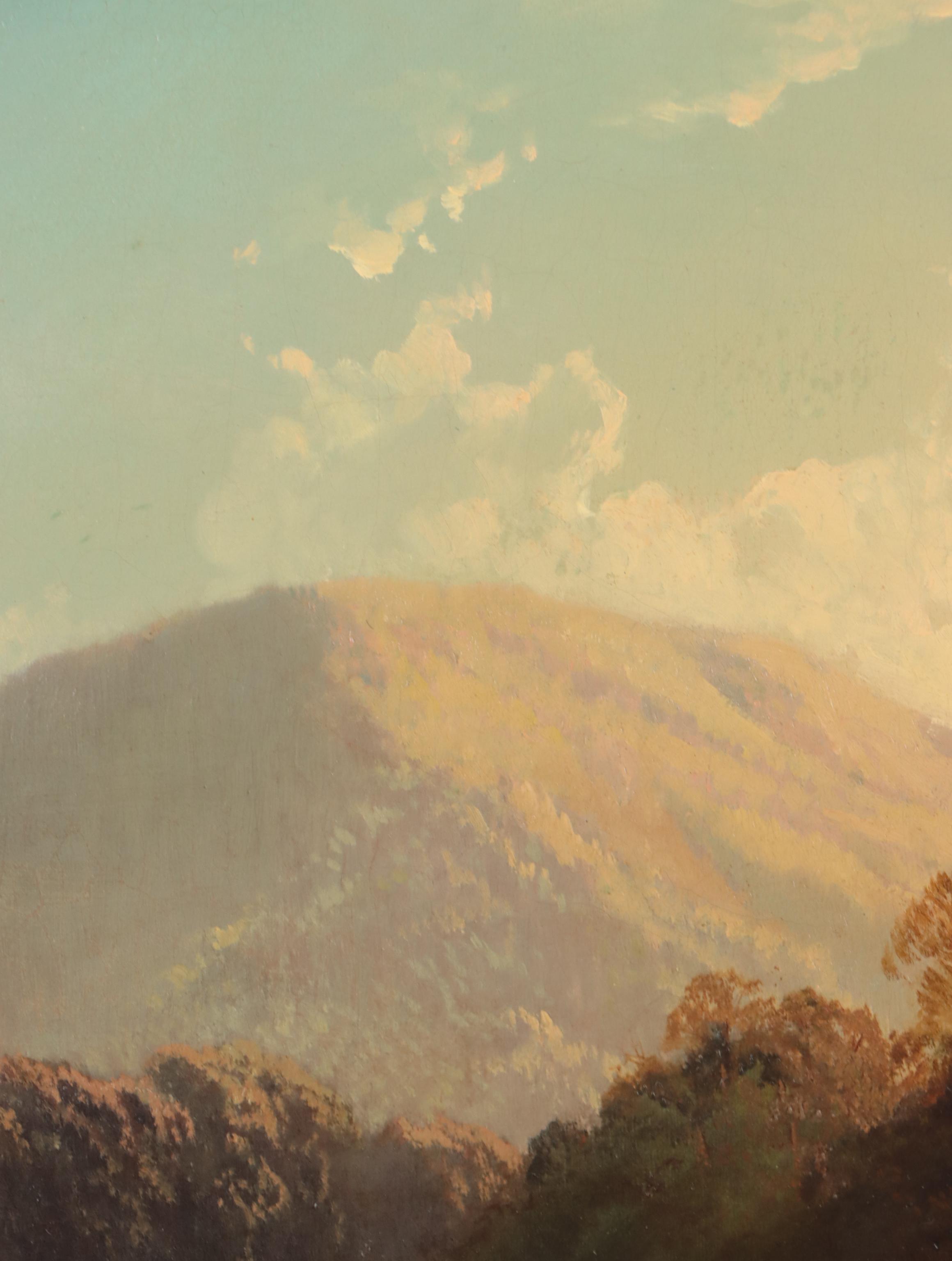 Henry Arthur Elkins Oil Painting of Alpine Landscape