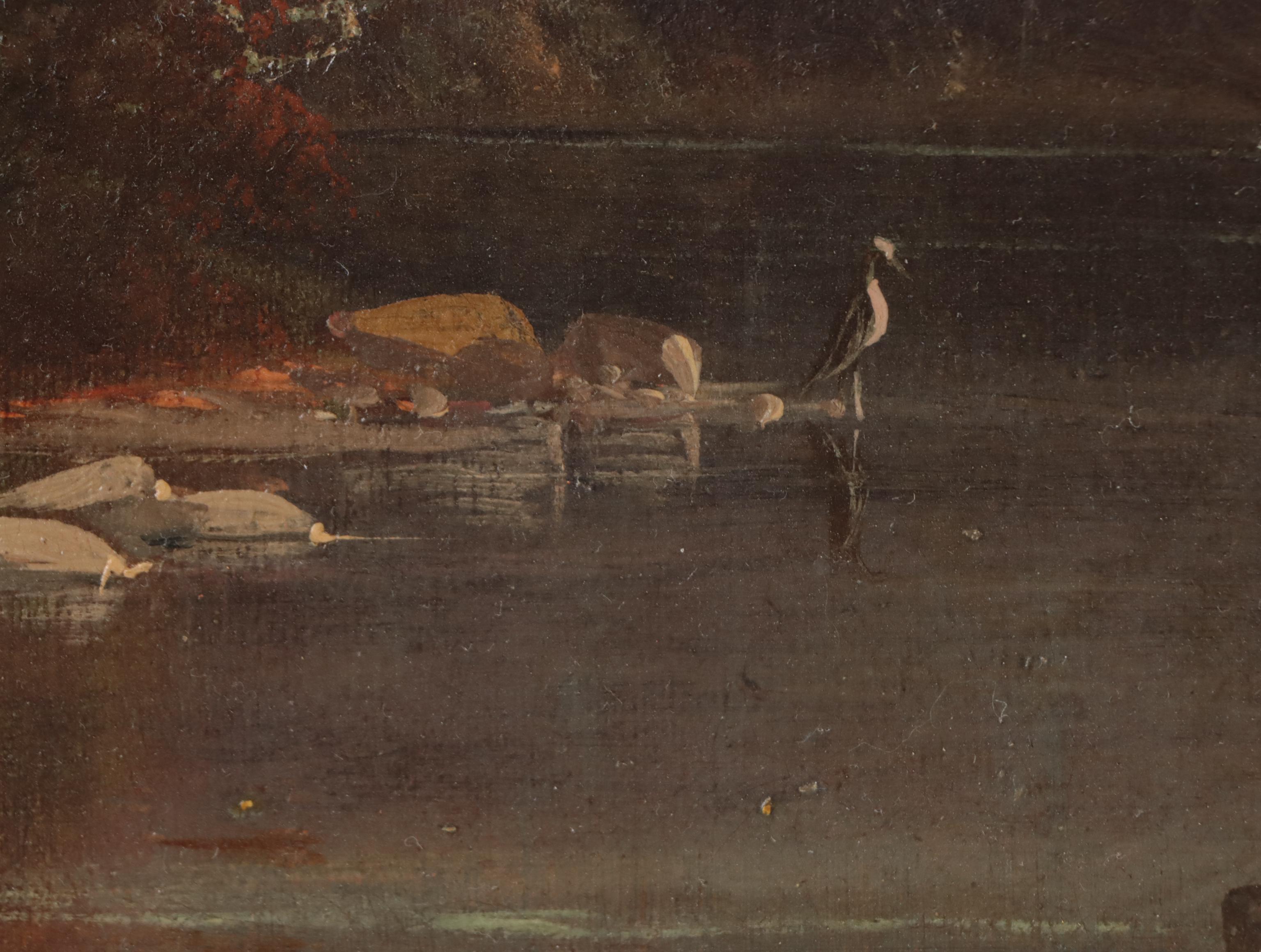 Henry Arthur Elkins Oil Painting of Alpine Landscape