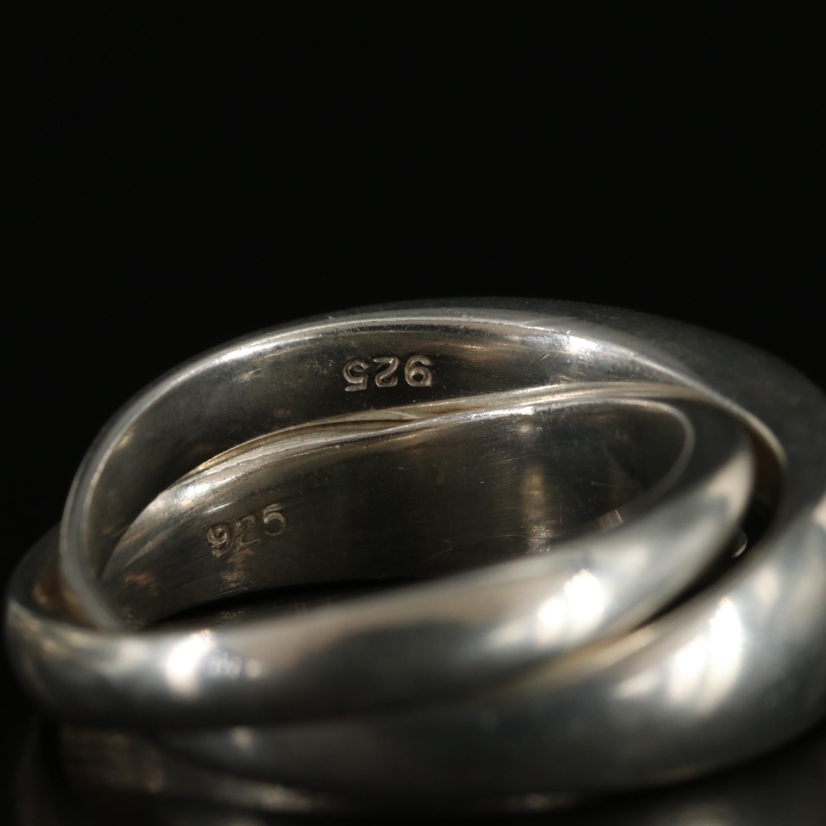 Sterling Ring Assortment Featuring Stacking Rings