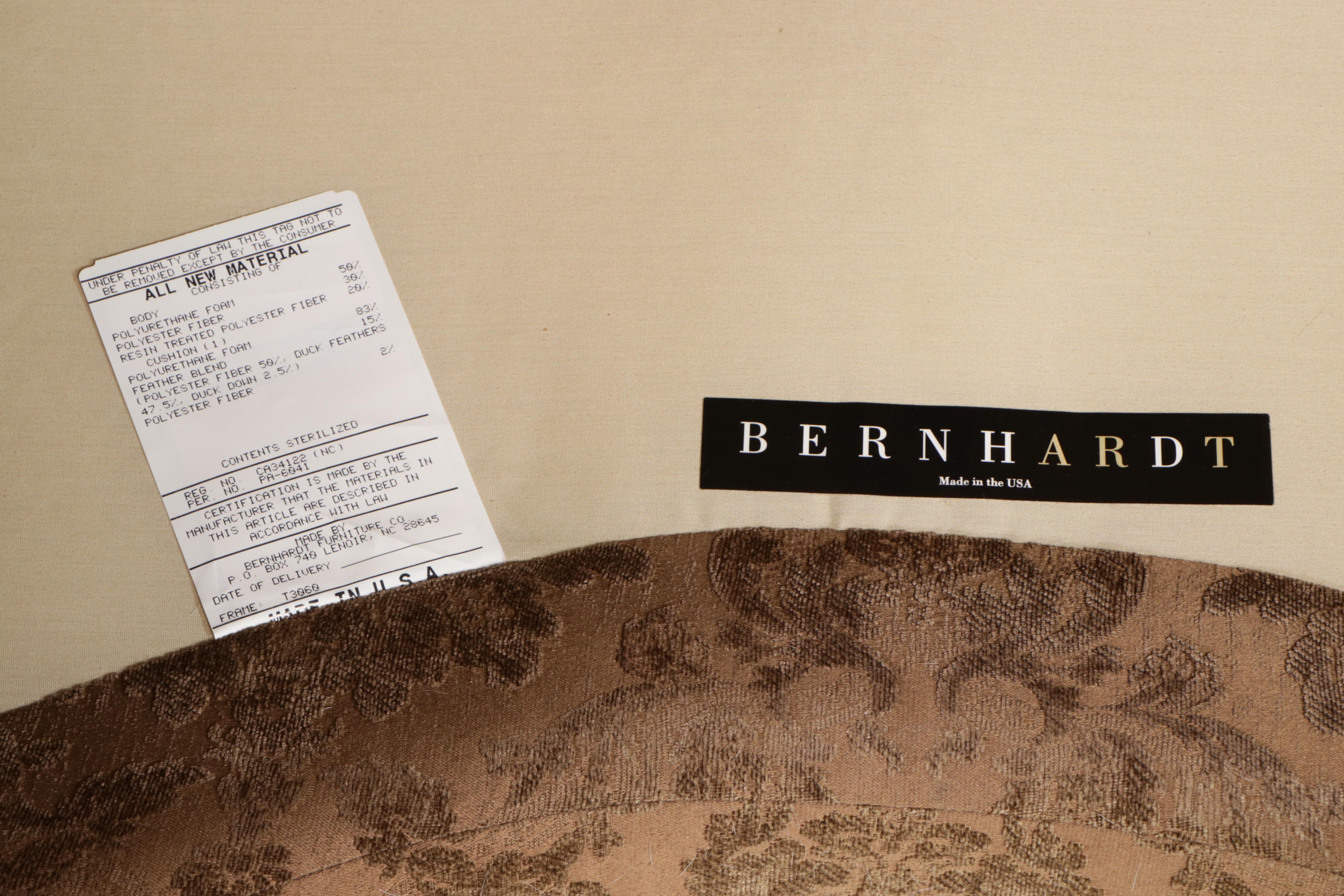 Bernhardt Furniture Upholstered and Brass-Tacked Sectional Sofa