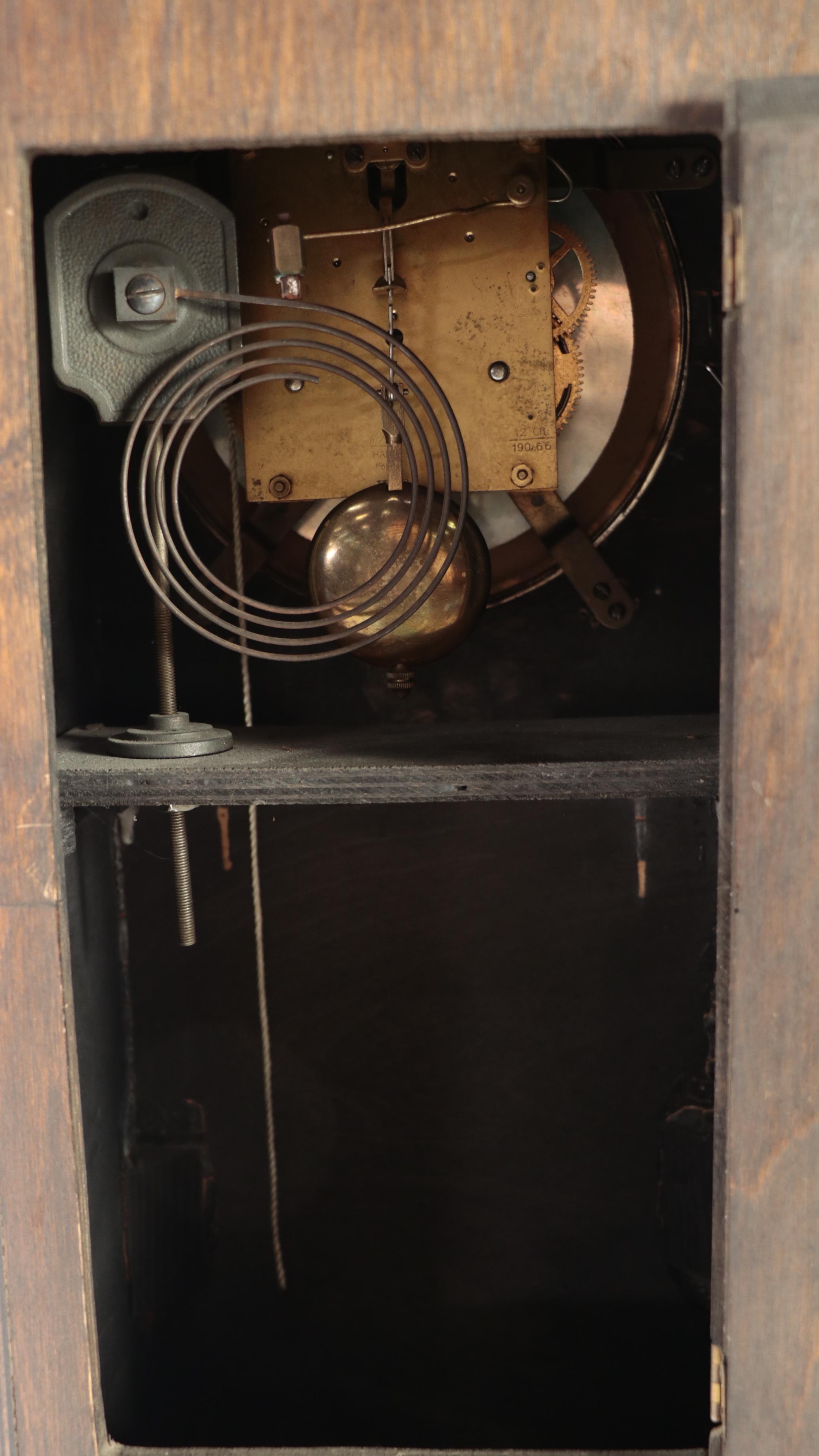 Haller Art Deco Oak Grandmother Clock, circa 1930