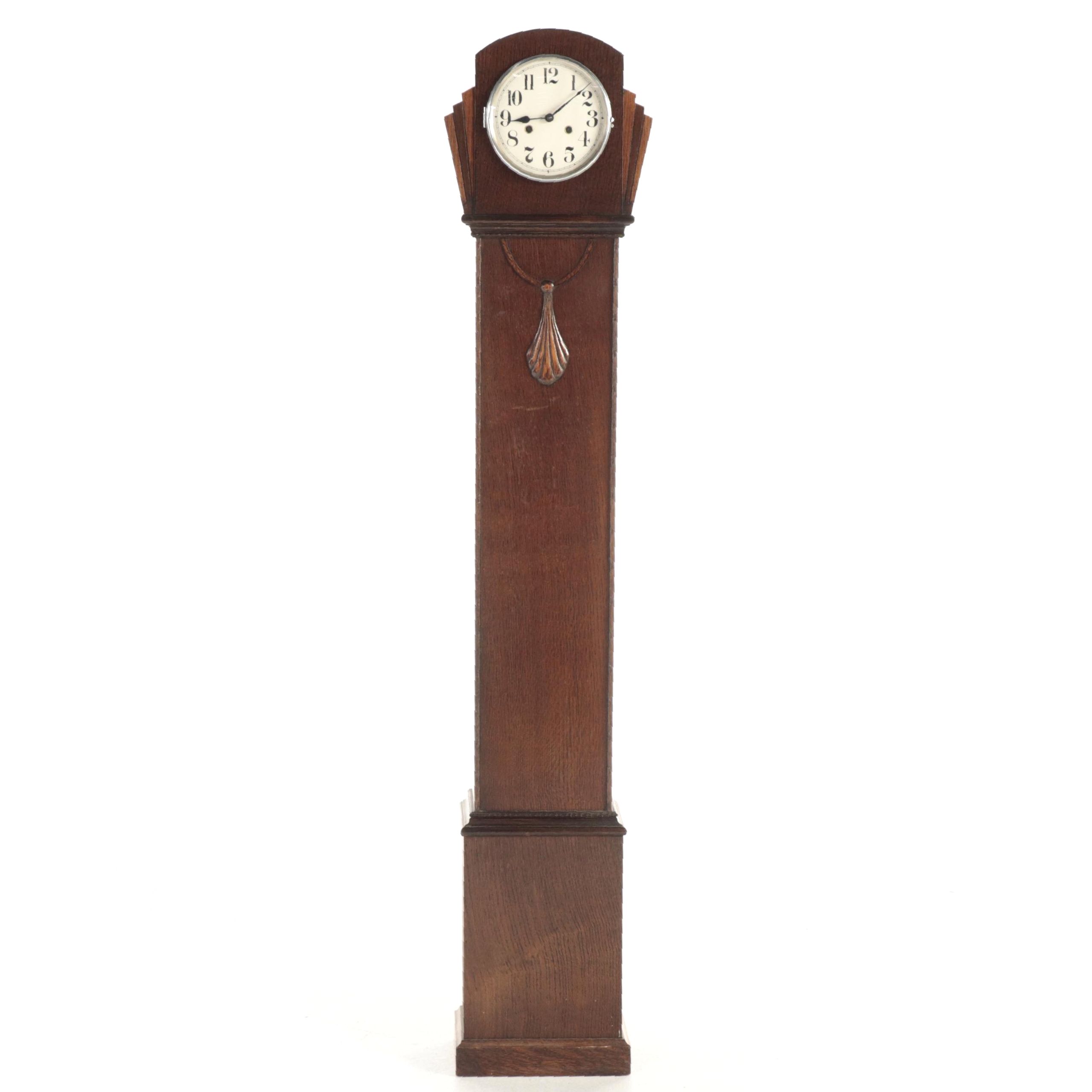 Haller Art Deco Oak Grandmother Clock, circa 1930