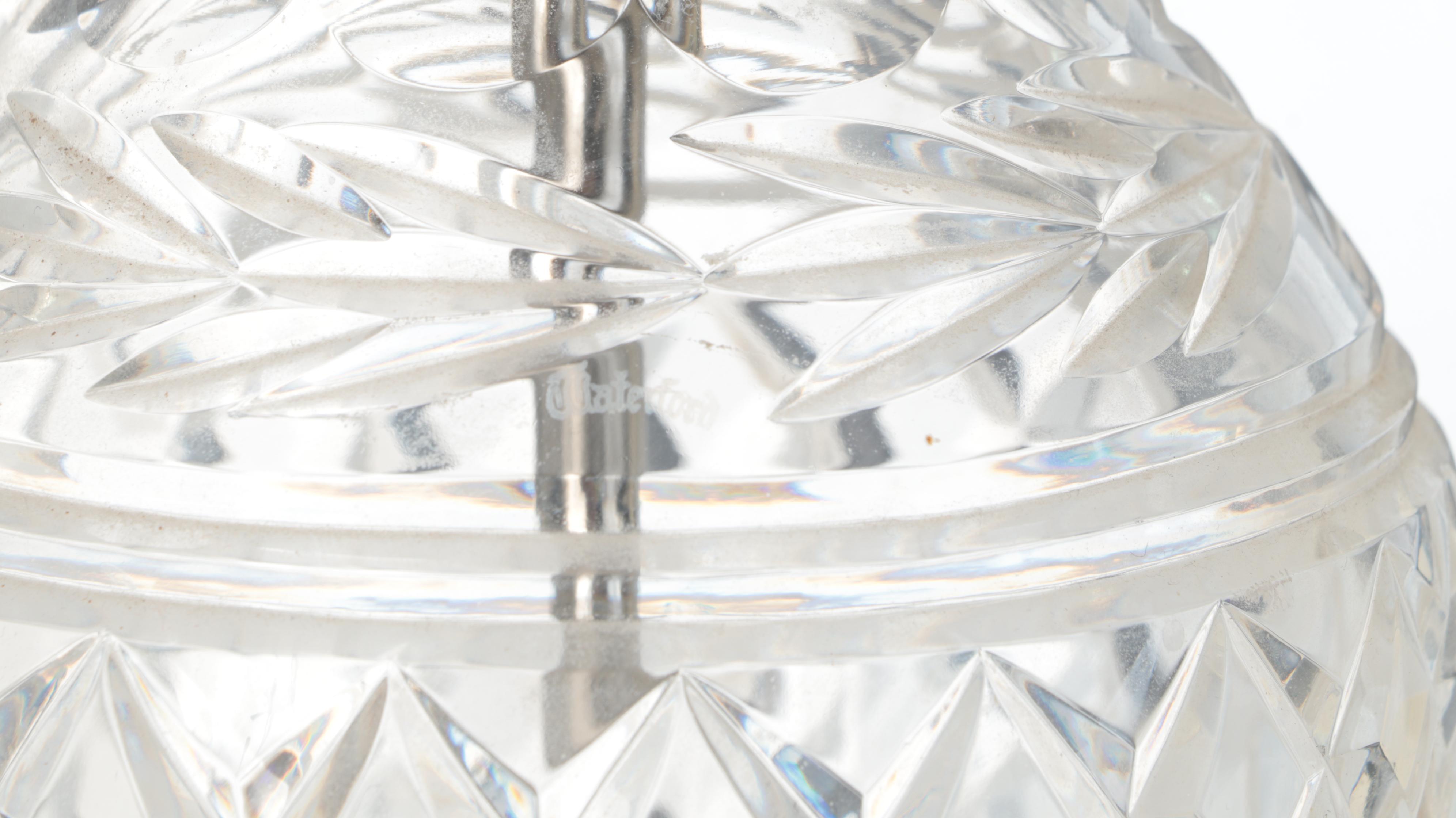 Waterford Crystal "Glandore" Table Lamp, Late 20th Century