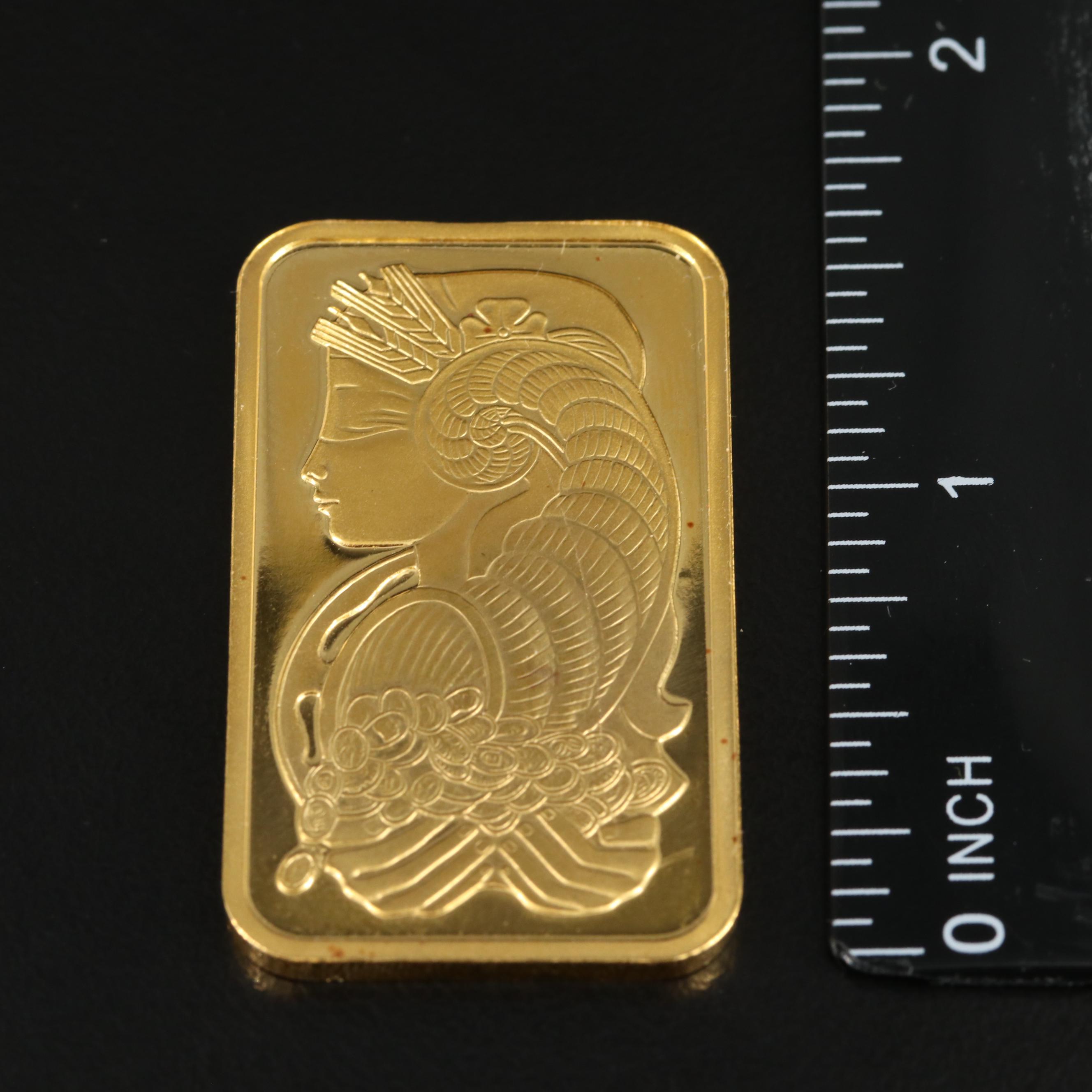 PAMP Suisse One Troy Ounce .999 Fine Gold Ingot