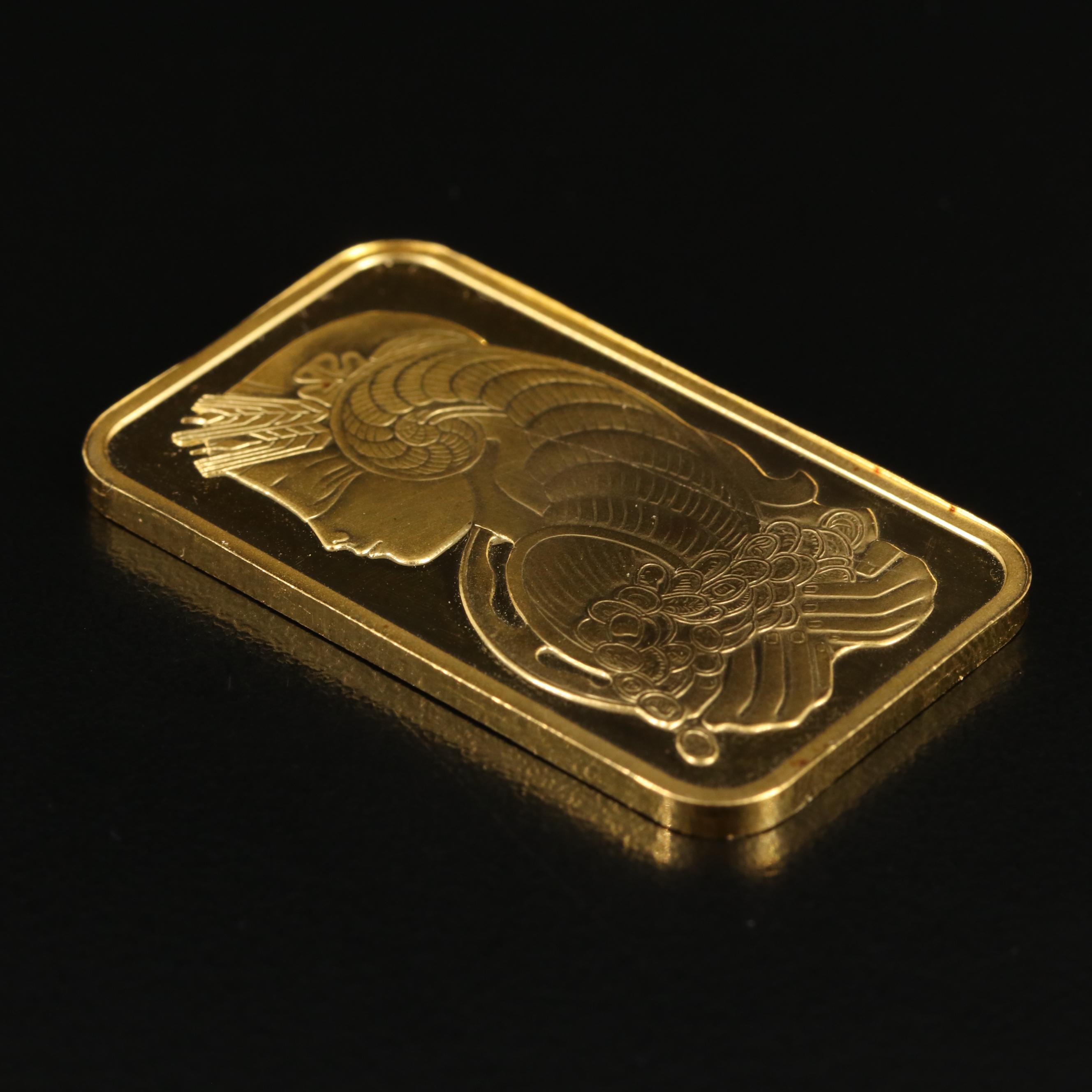 PAMP Suisse One Troy Ounce .999 Fine Gold Ingot