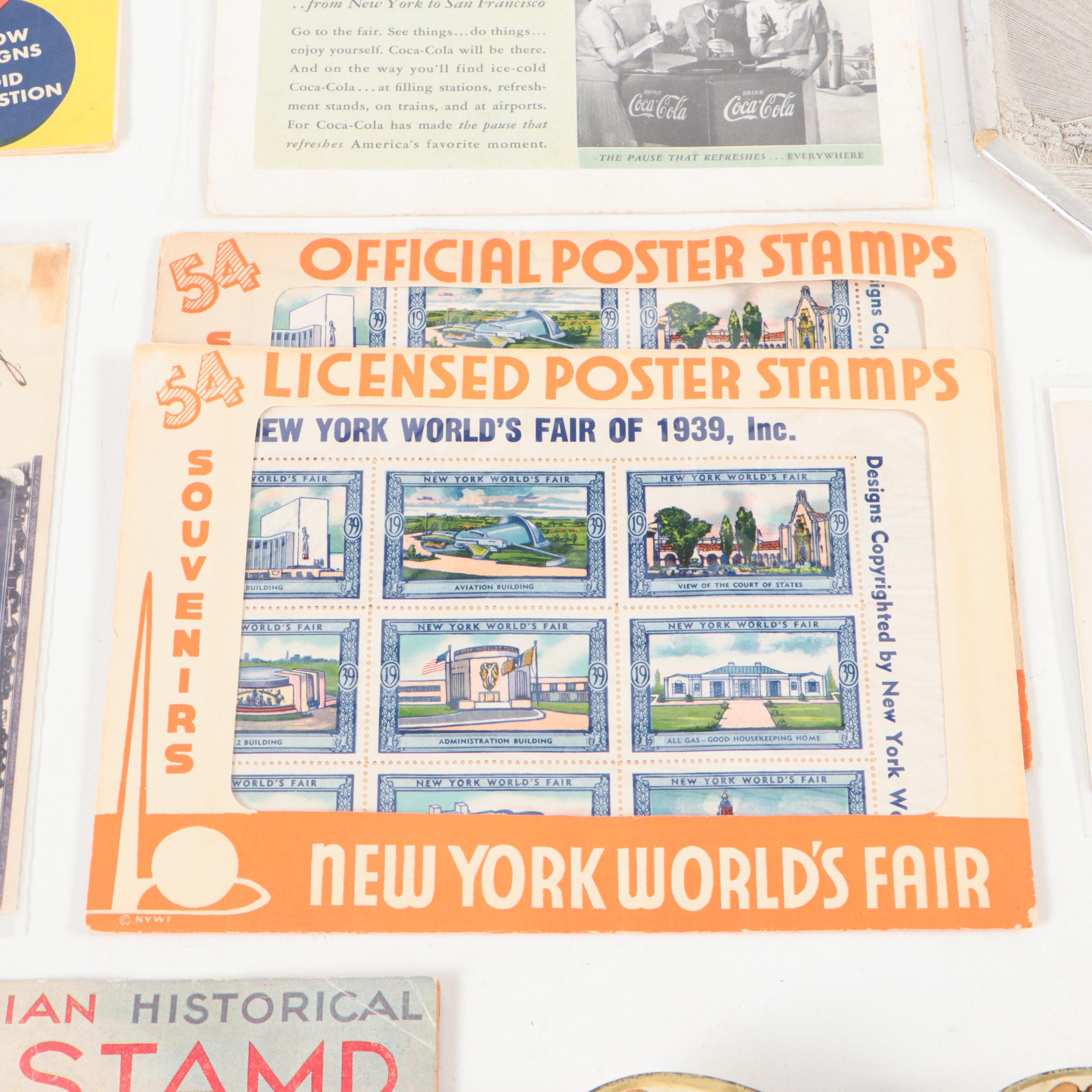 Sayford Co. Papier-Mâché Trivet with Billy Rose's "Aquacade" Magazine with More