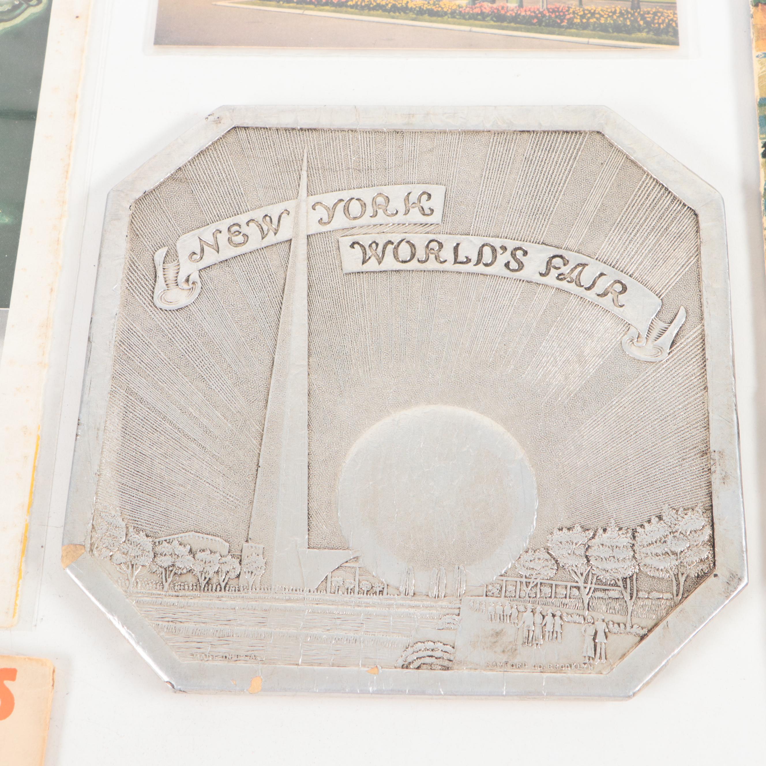 Sayford Co. Papier-Mâché Trivet with Billy Rose's "Aquacade" Magazine with More