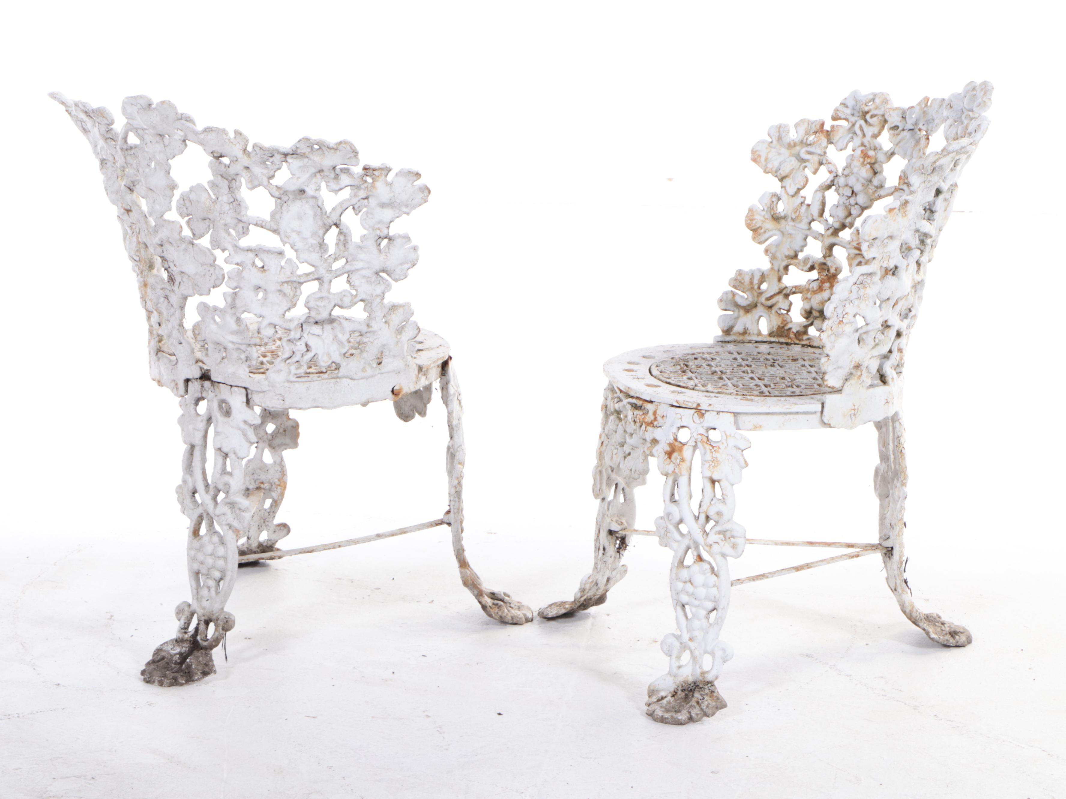 Assembled Group of Cast Iron and Aluminum Garden Furniture