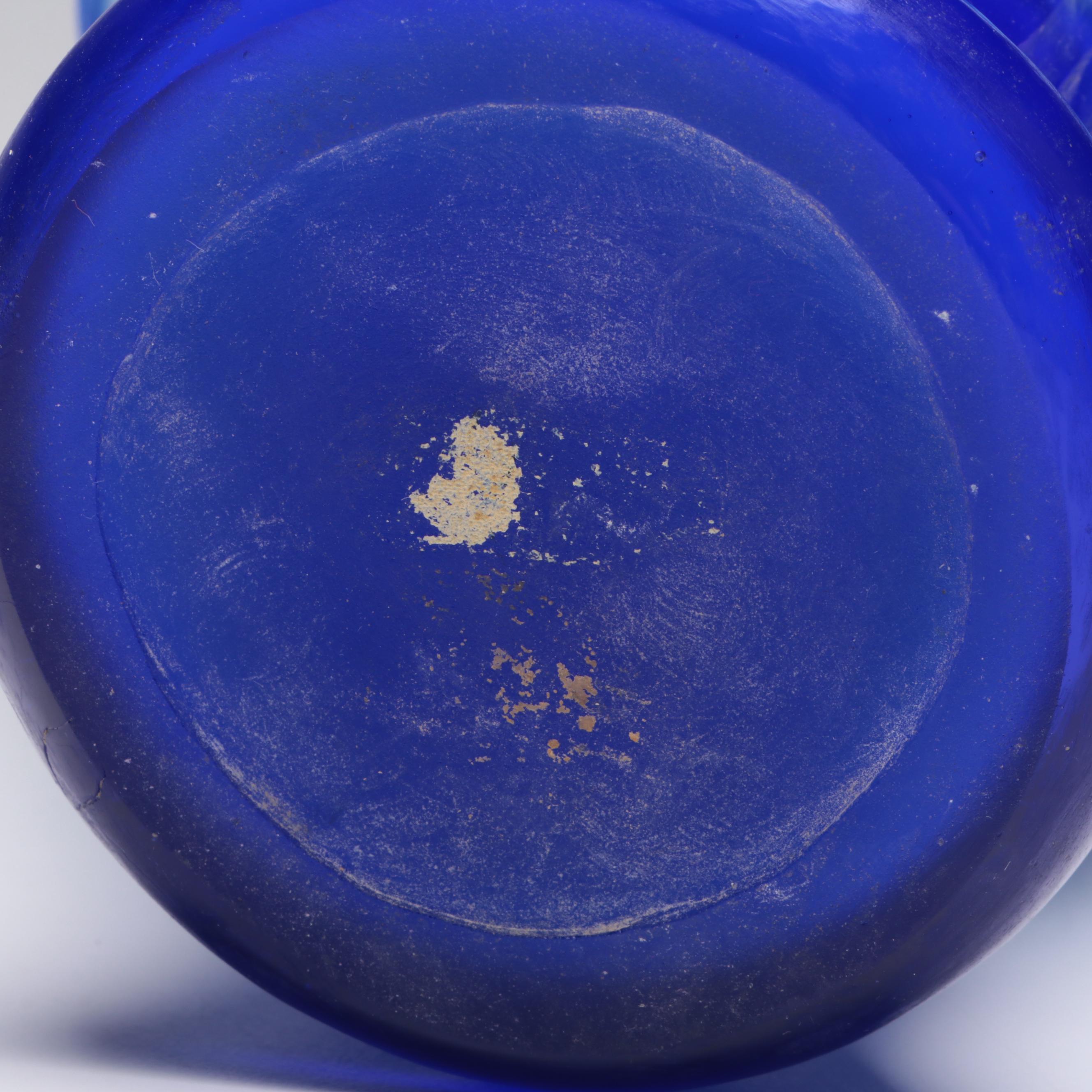 Chinese White and Blue Peking Glass Vase