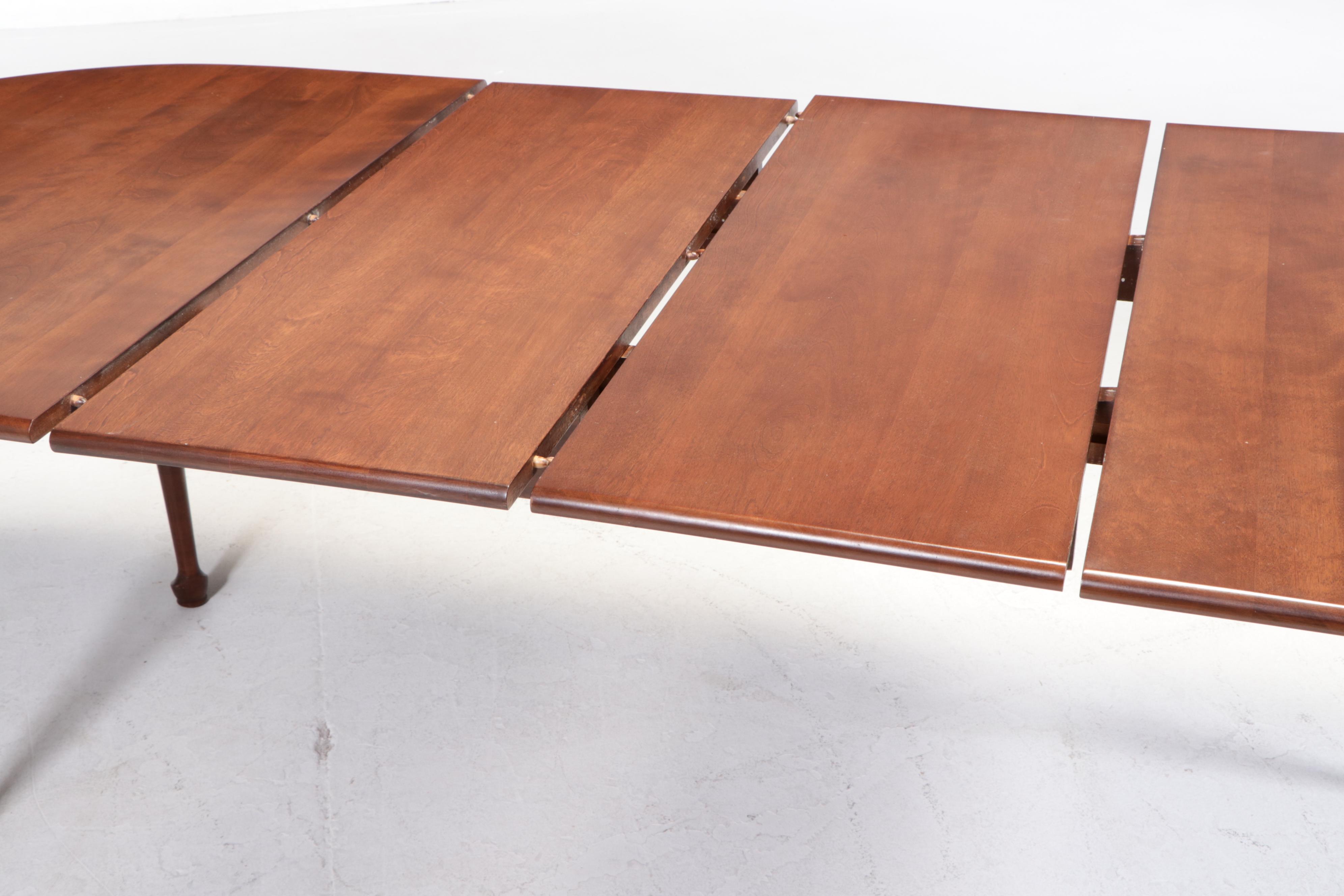 Maple Queen Anne Dining Table with Nichols & Stone Windsor Chairs