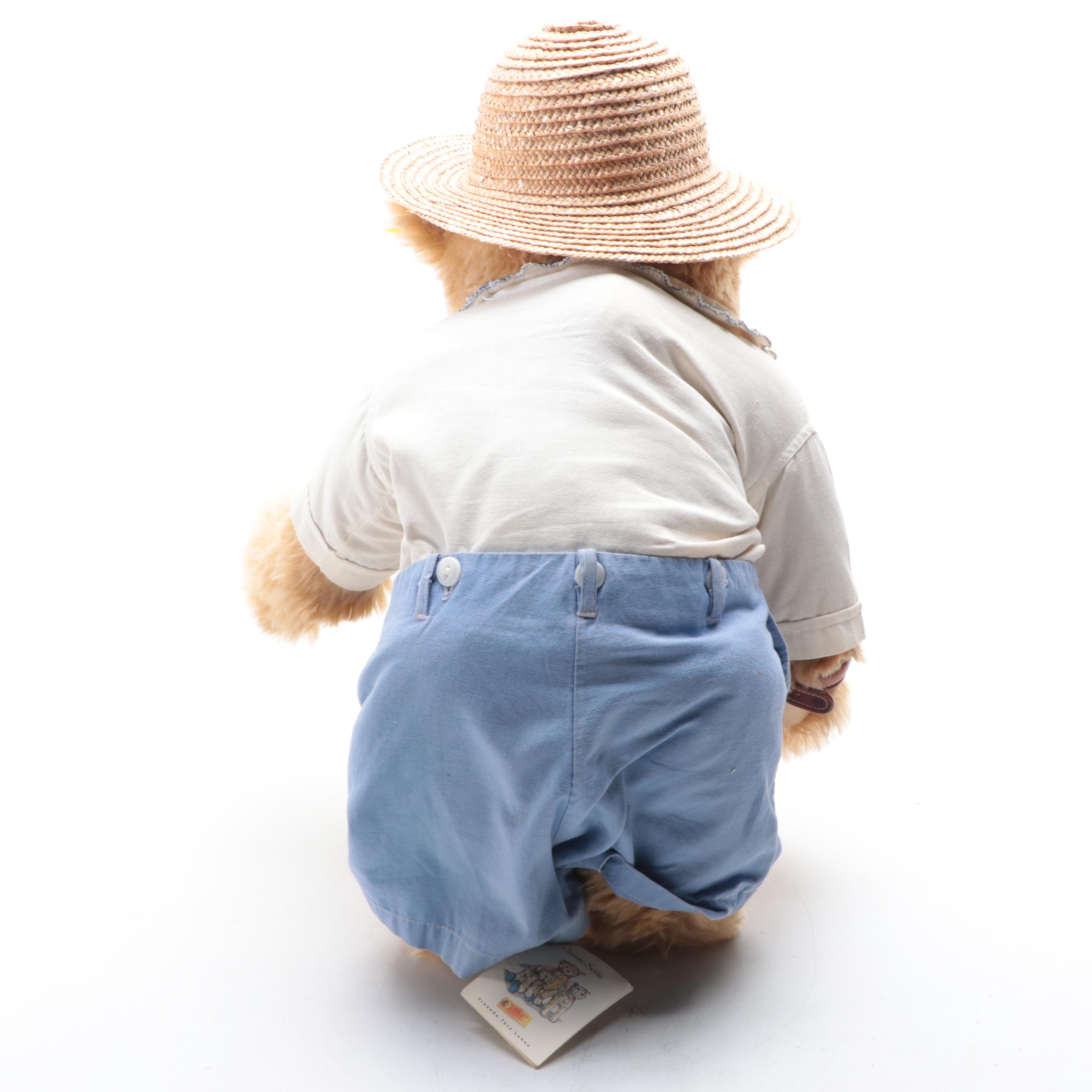 Steiff Classic Series Teddy Bear with Ty Spunky Beanie Baby