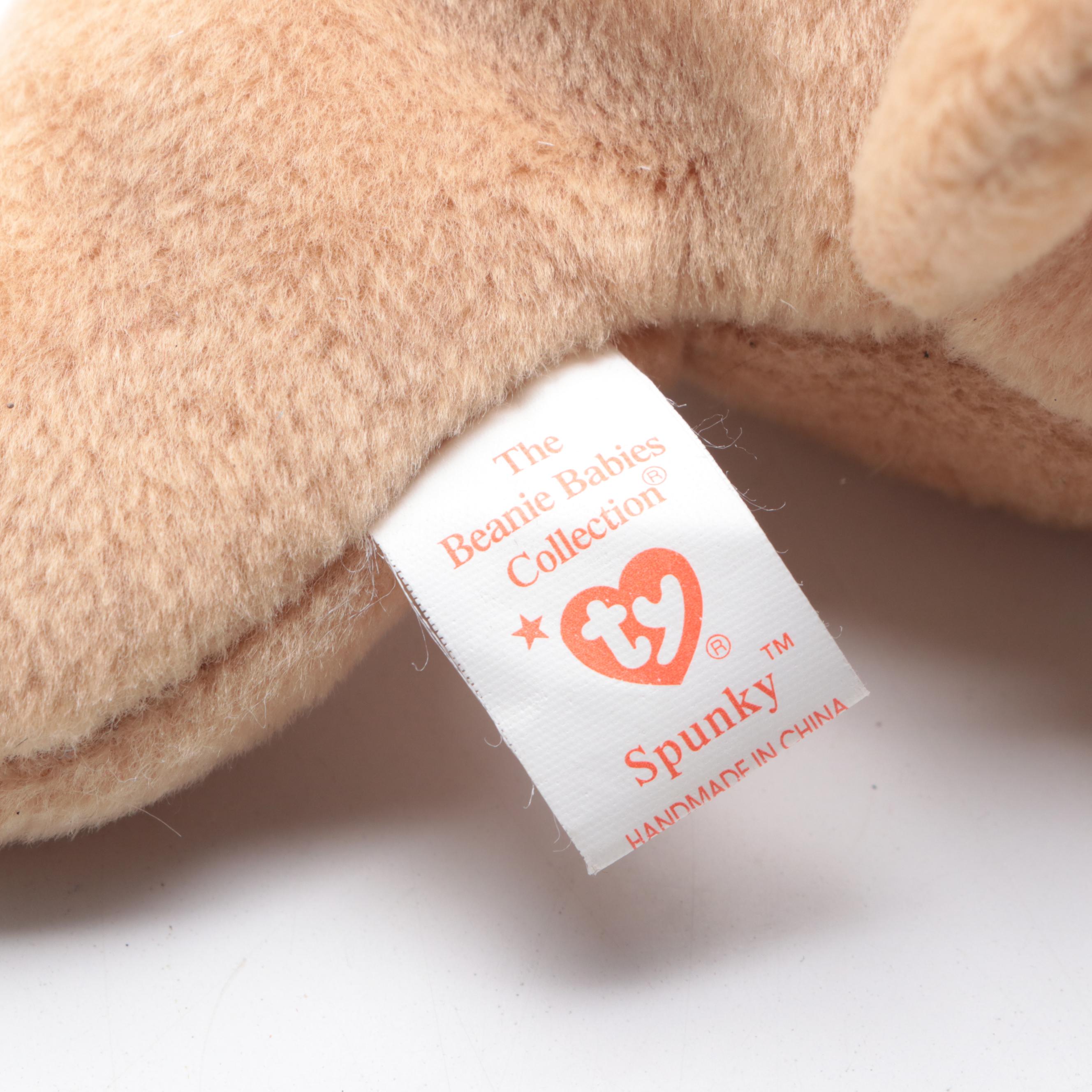 Steiff Classic Series Teddy Bear with Ty Spunky Beanie Baby