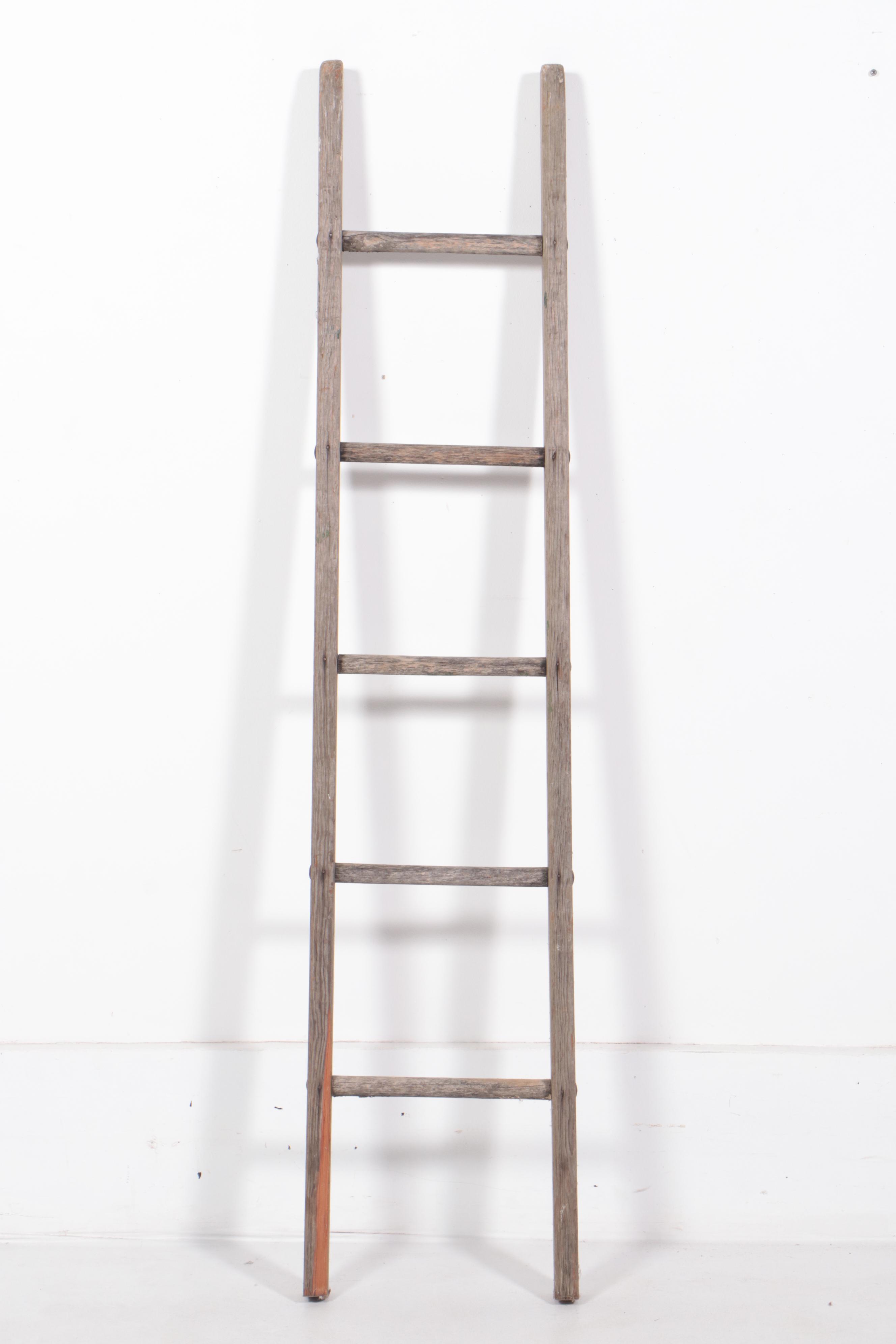 Two American Primitive Ladders, Late 19th/Early 20th Century