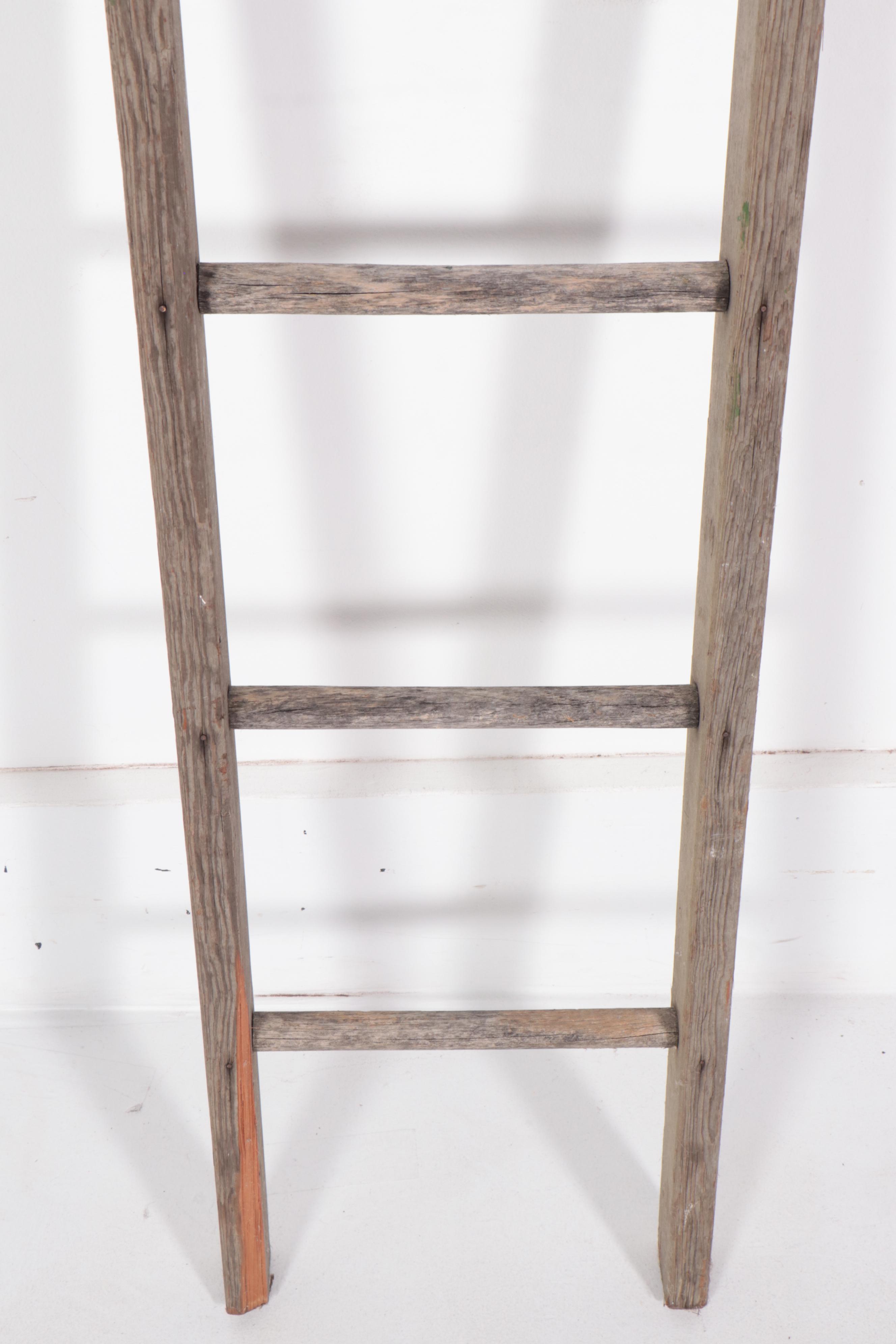 Two American Primitive Ladders, Late 19th/Early 20th Century