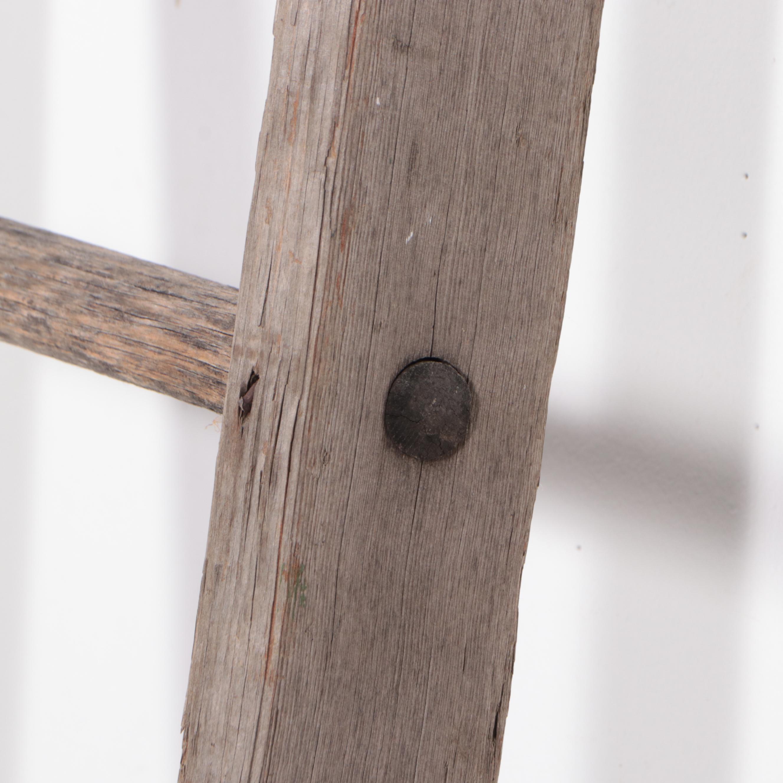 Two American Primitive Ladders, Late 19th/Early 20th Century