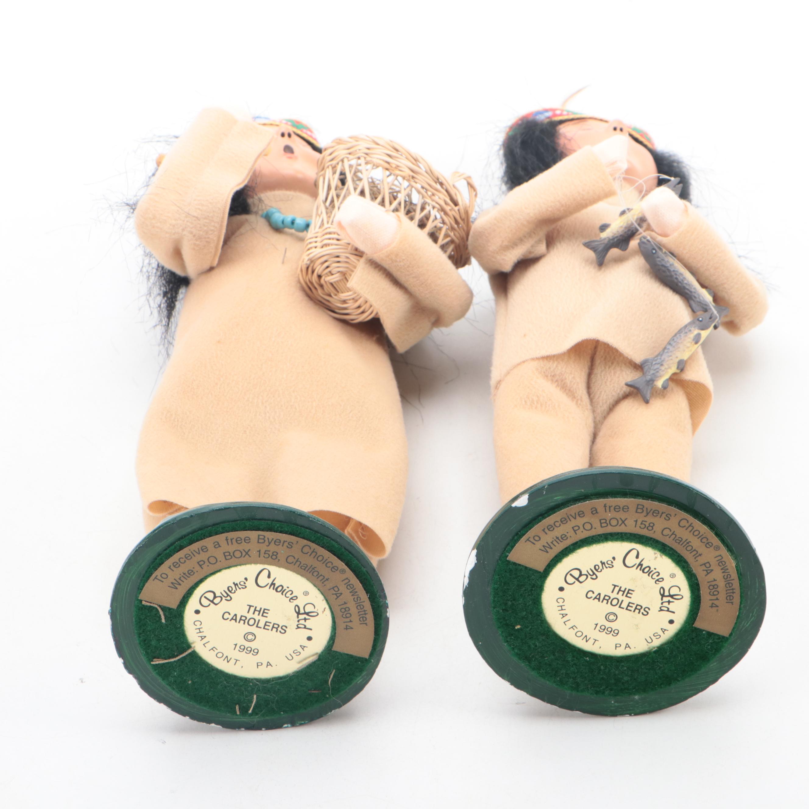 Byers' Choice Ltd. "The Carolers" Figurines with Resin Fence