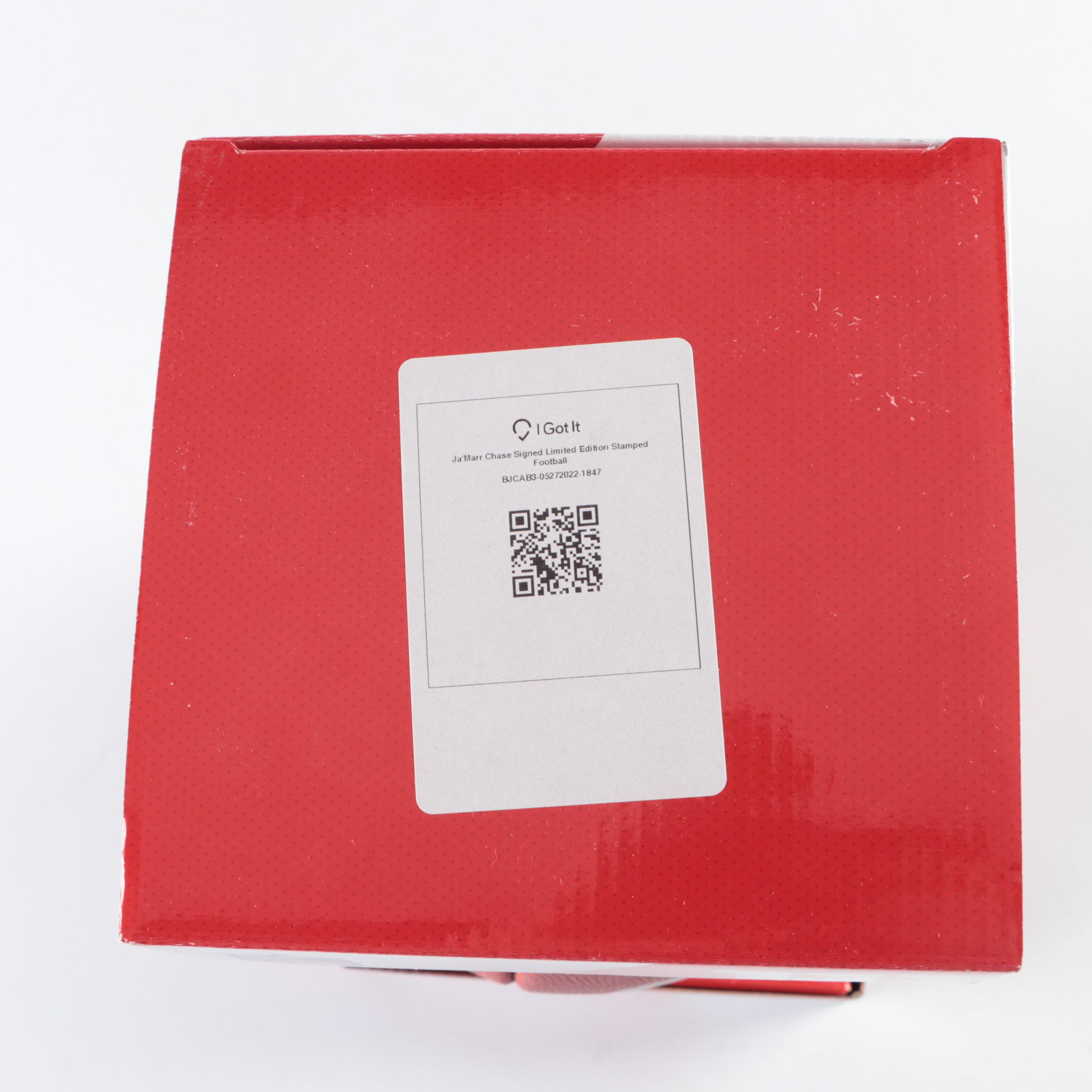 Ja'Marr Chase Signed "The Duke" Cincinnati Bengals Stamped Wilson Football